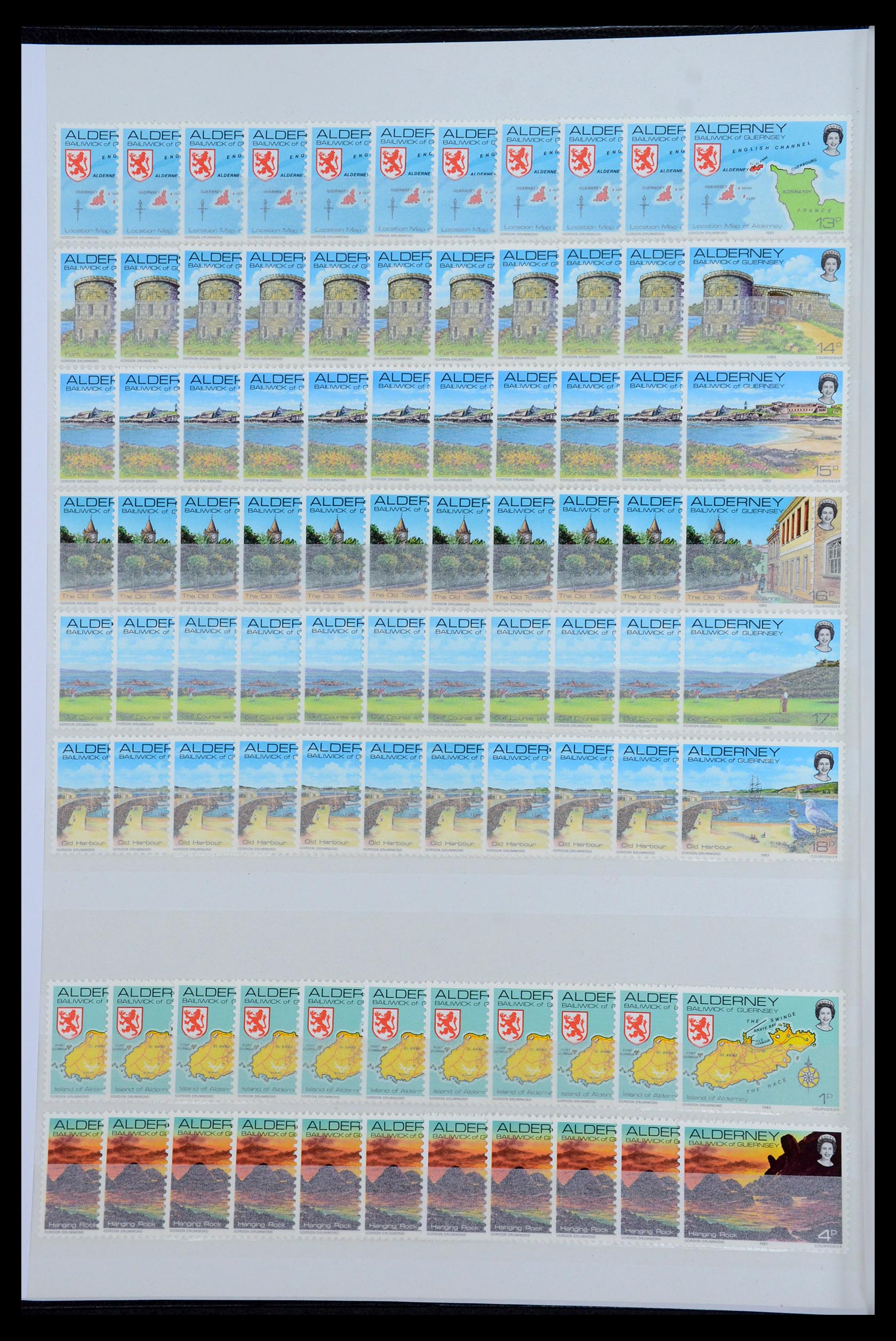 35529 006 - Postzegelverzameling 35529 Alderney1983-2014!