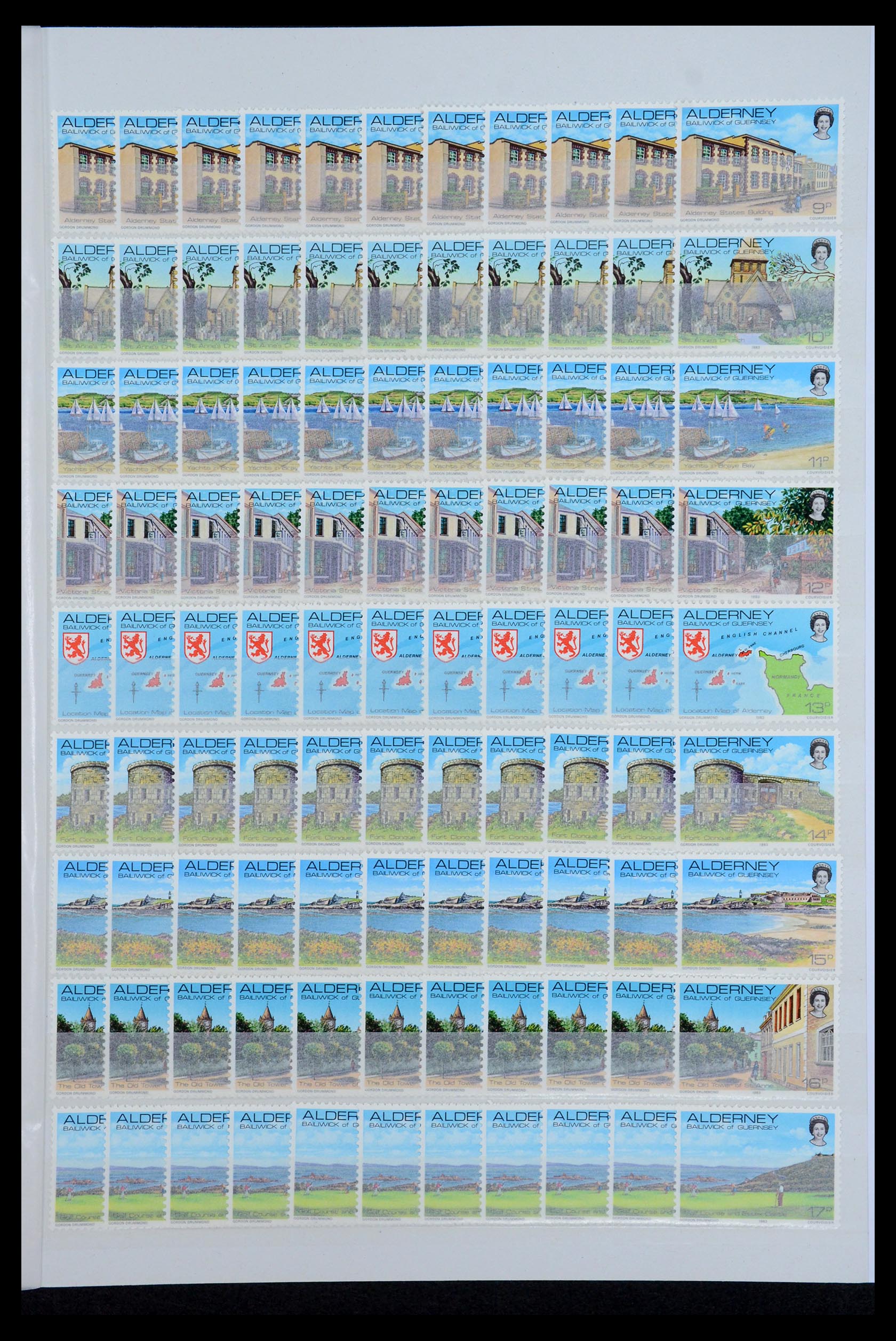 35529 007 - Postzegelverzameling 35529 Alderney1983-2014!