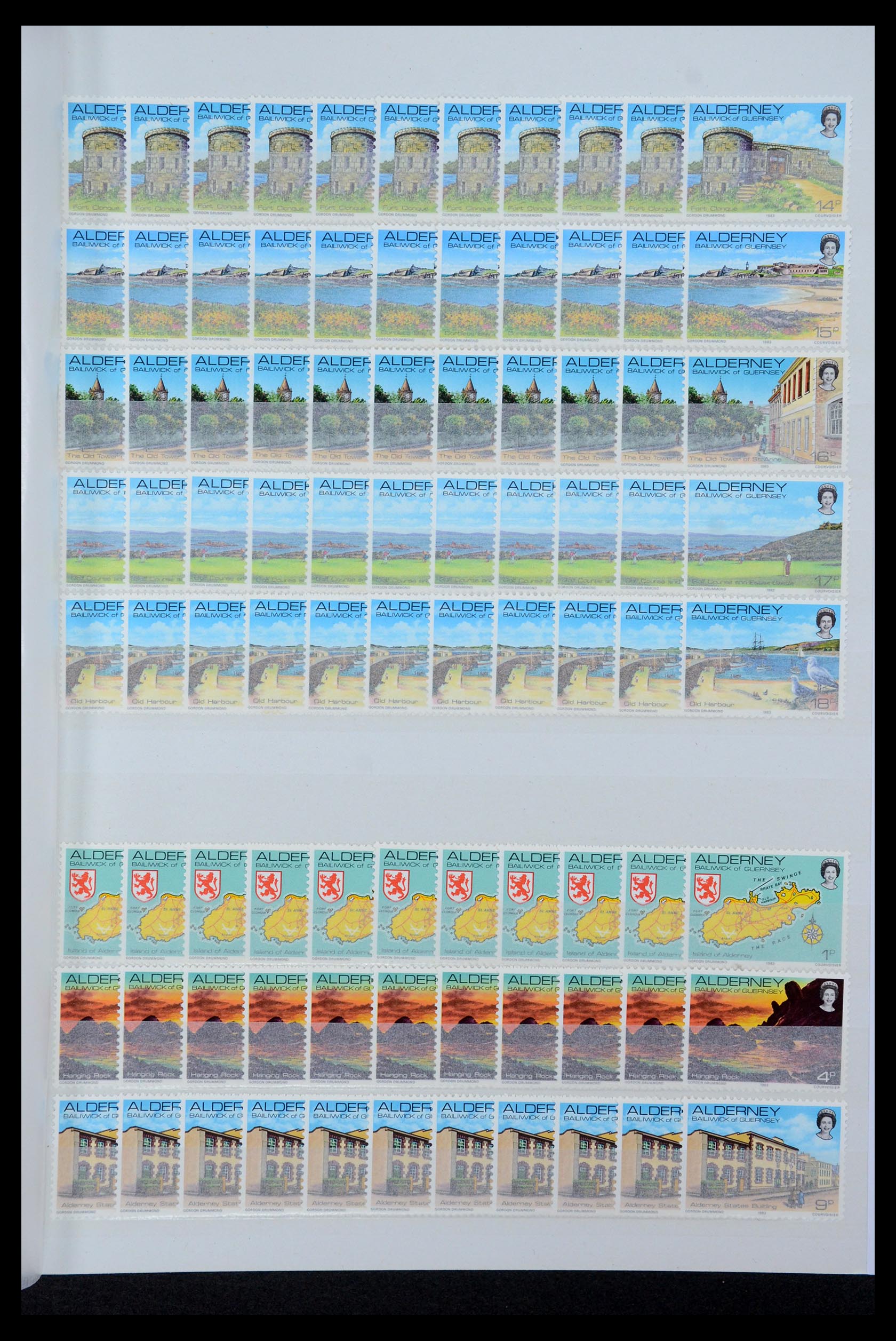 35529 009 - Postzegelverzameling 35529 Alderney1983-2014!