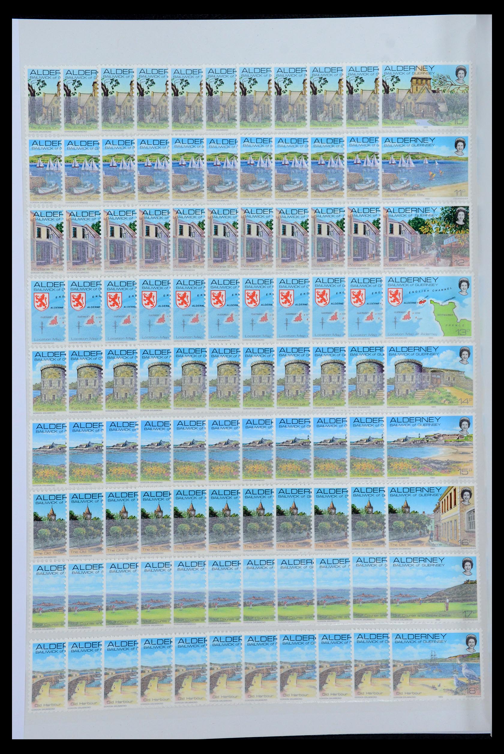 35529 010 - Stamp Collection 35529 Alderney1983-2014!