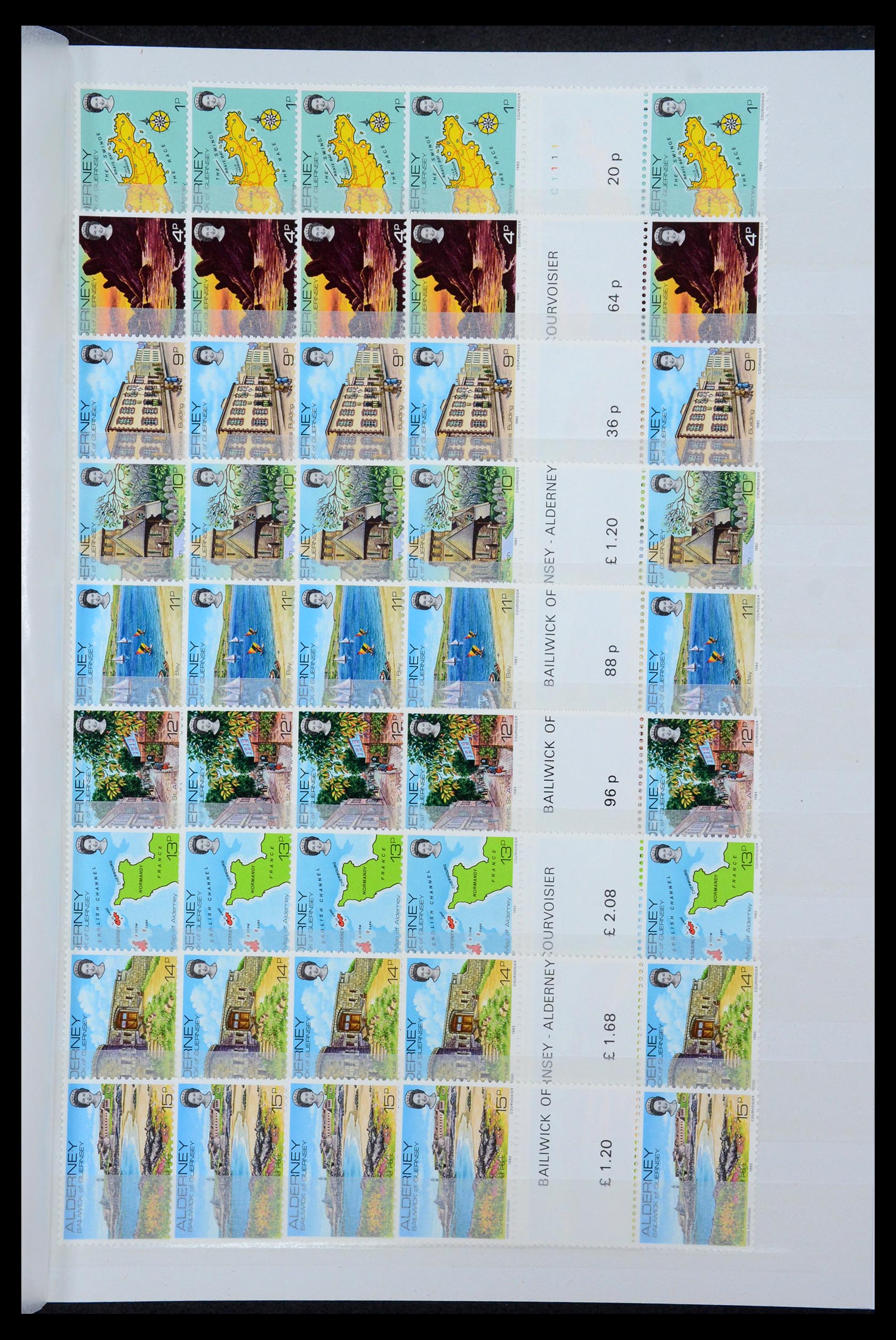 35529 011 - Postzegelverzameling 35529 Alderney1983-2014!