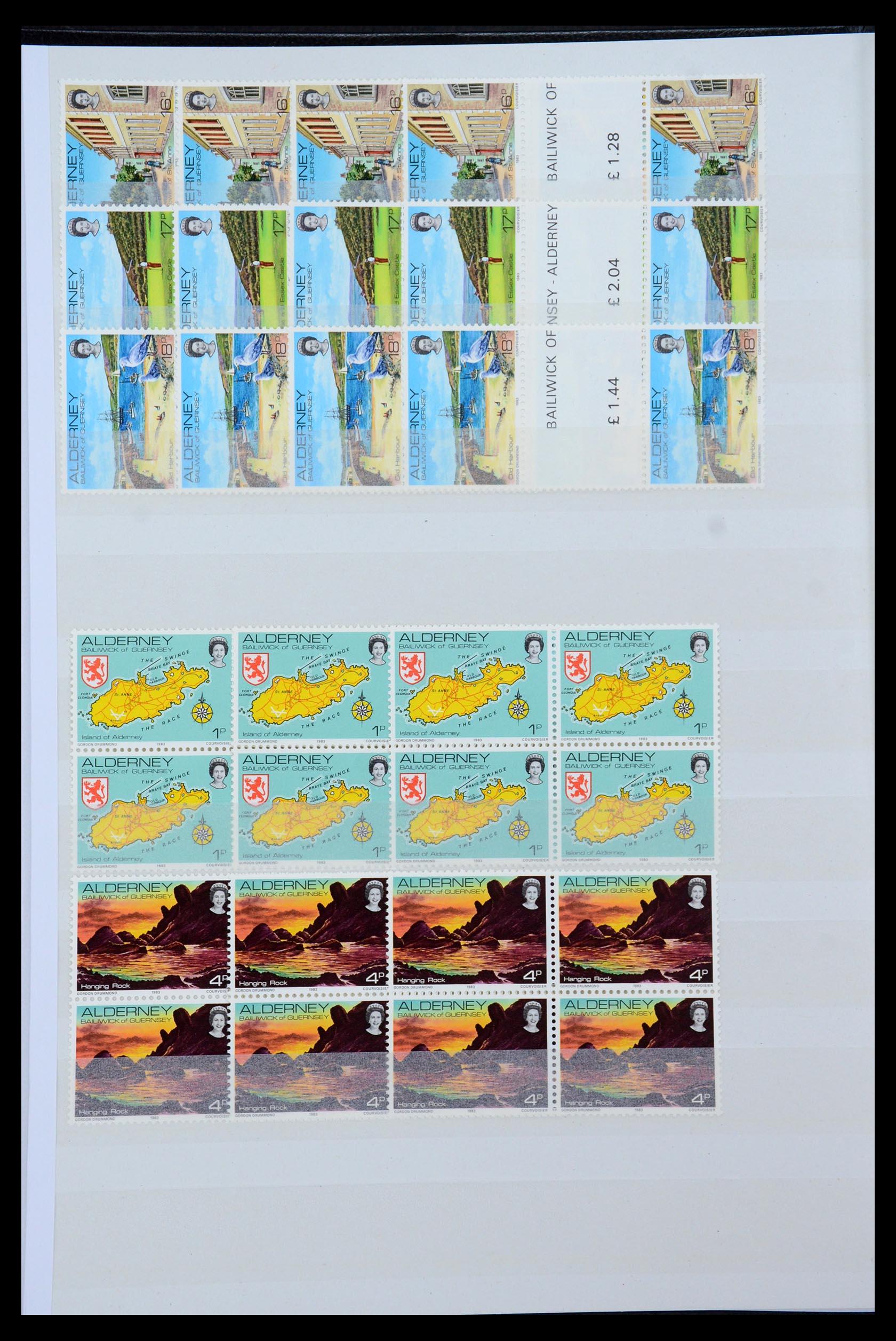 35529 012 - Postzegelverzameling 35529 Alderney1983-2014!