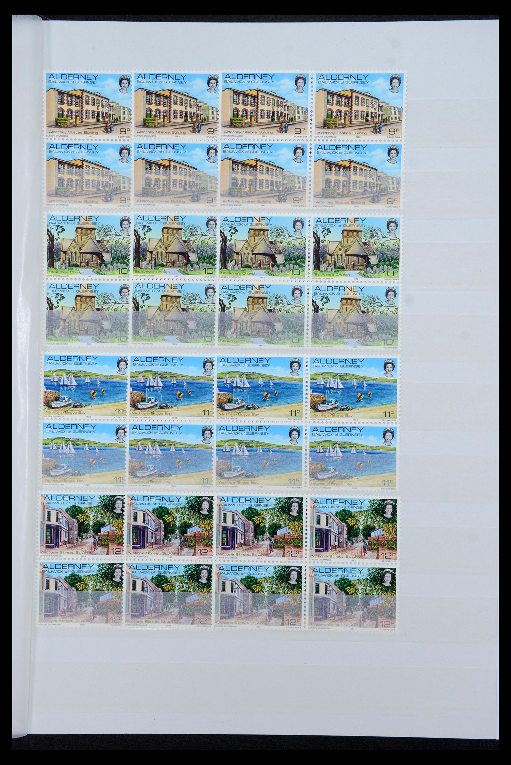 35529 013 - Postzegelverzameling 35529 Alderney1983-2014!