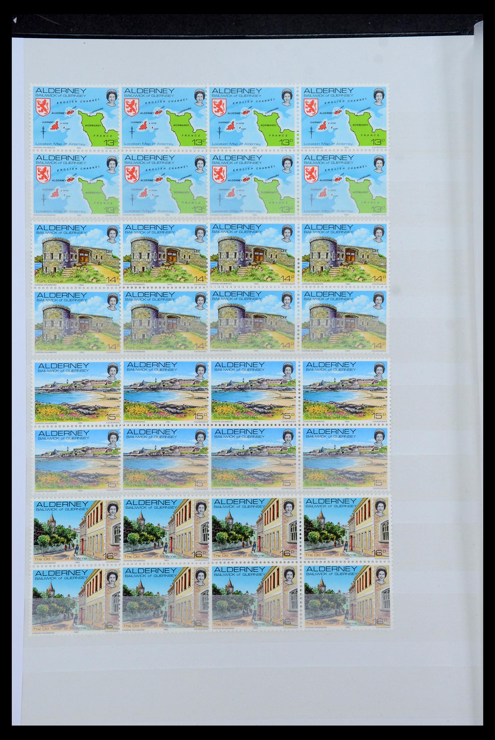 35529 014 - Postzegelverzameling 35529 Alderney1983-2014!