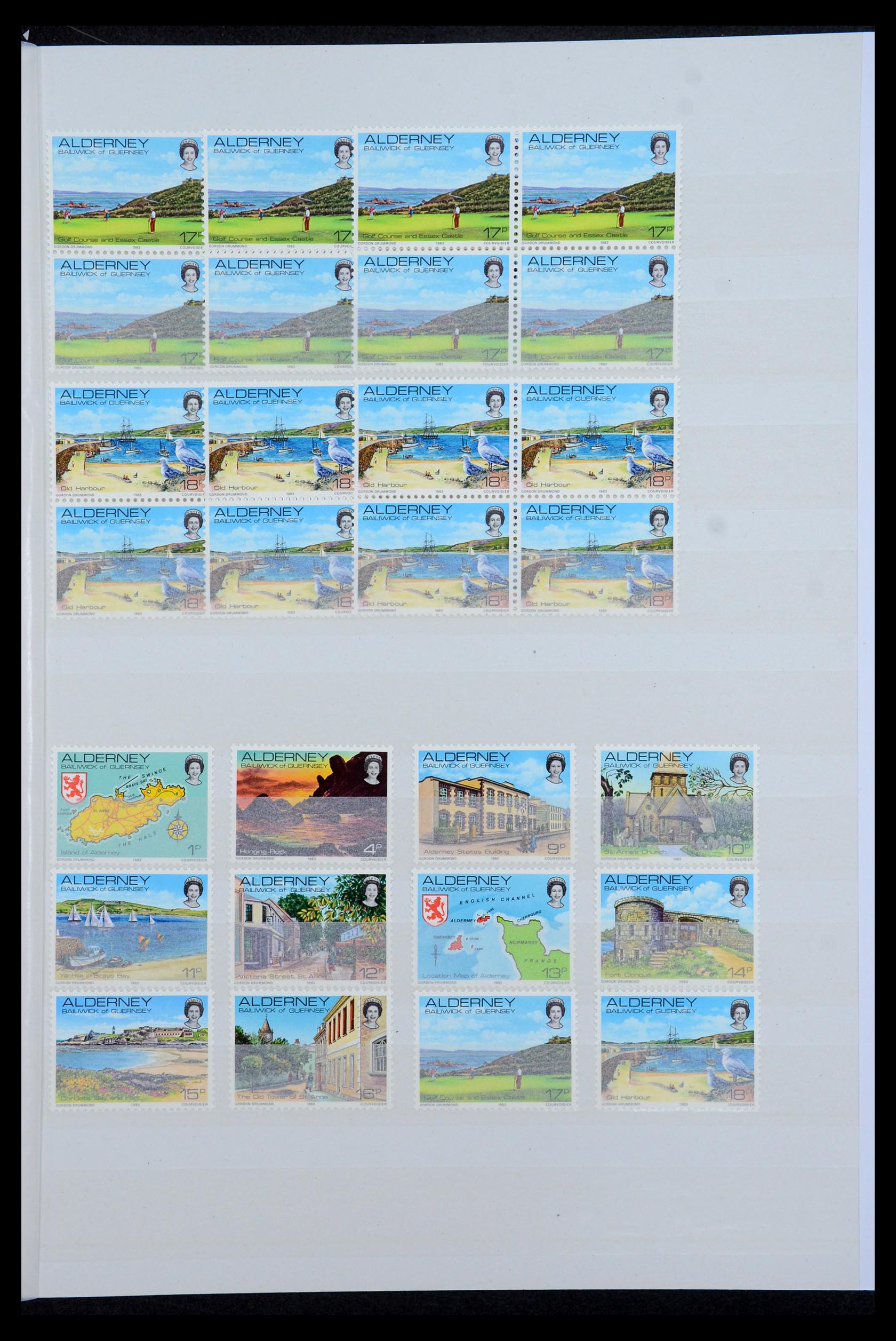 35529 015 - Postzegelverzameling 35529 Alderney1983-2014!