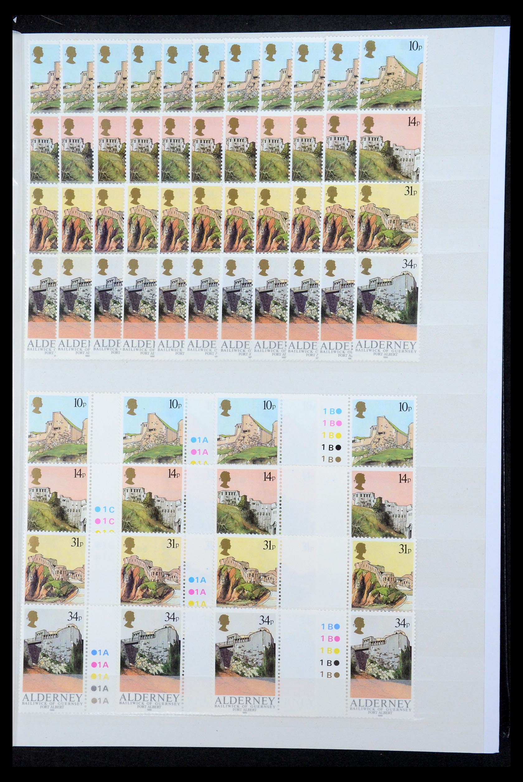 35529 025 - Postzegelverzameling 35529 Alderney1983-2014!