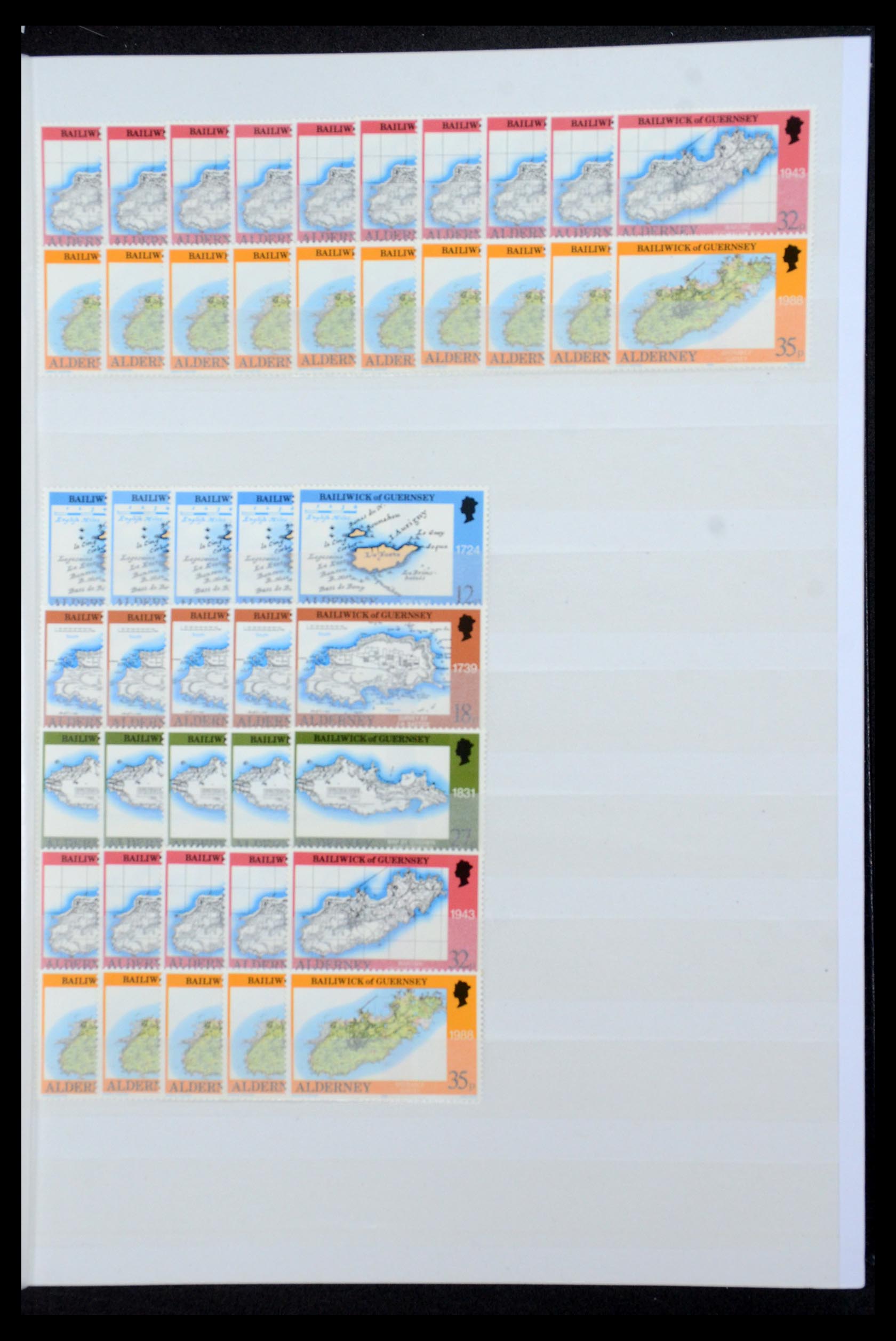 35529 026 - Postzegelverzameling 35529 Alderney1983-2014!