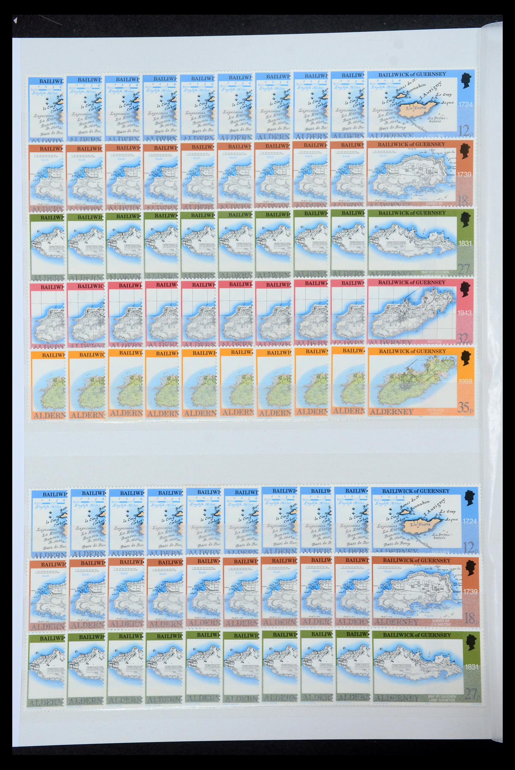 35529 027 - Postzegelverzameling 35529 Alderney1983-2014!