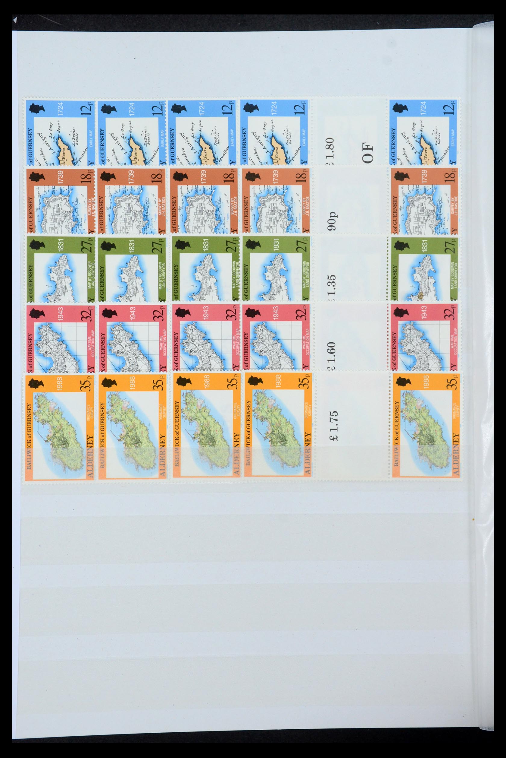 35529 028 - Postzegelverzameling 35529 Alderney1983-2014!