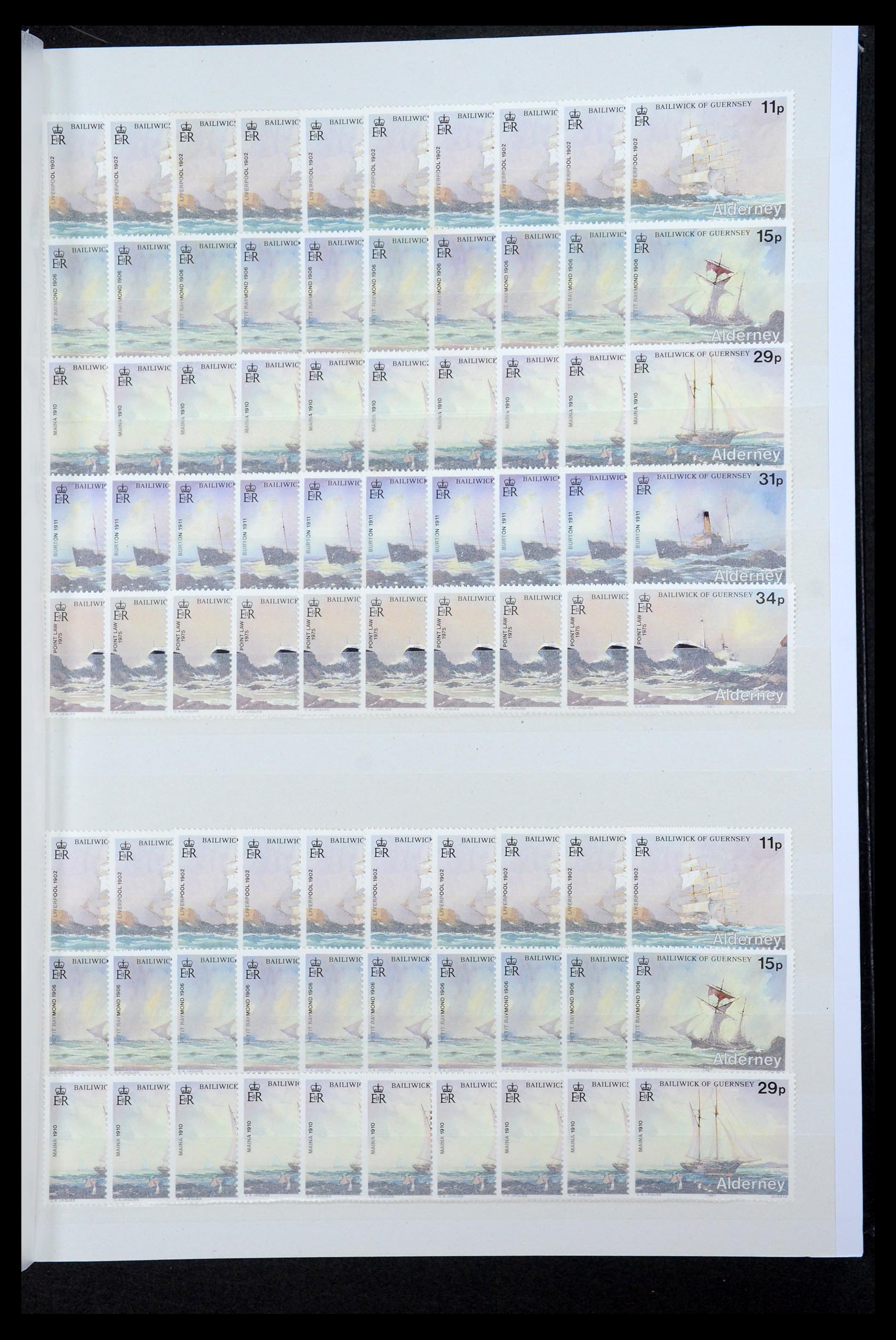 35529 029 - Postzegelverzameling 35529 Alderney1983-2014!