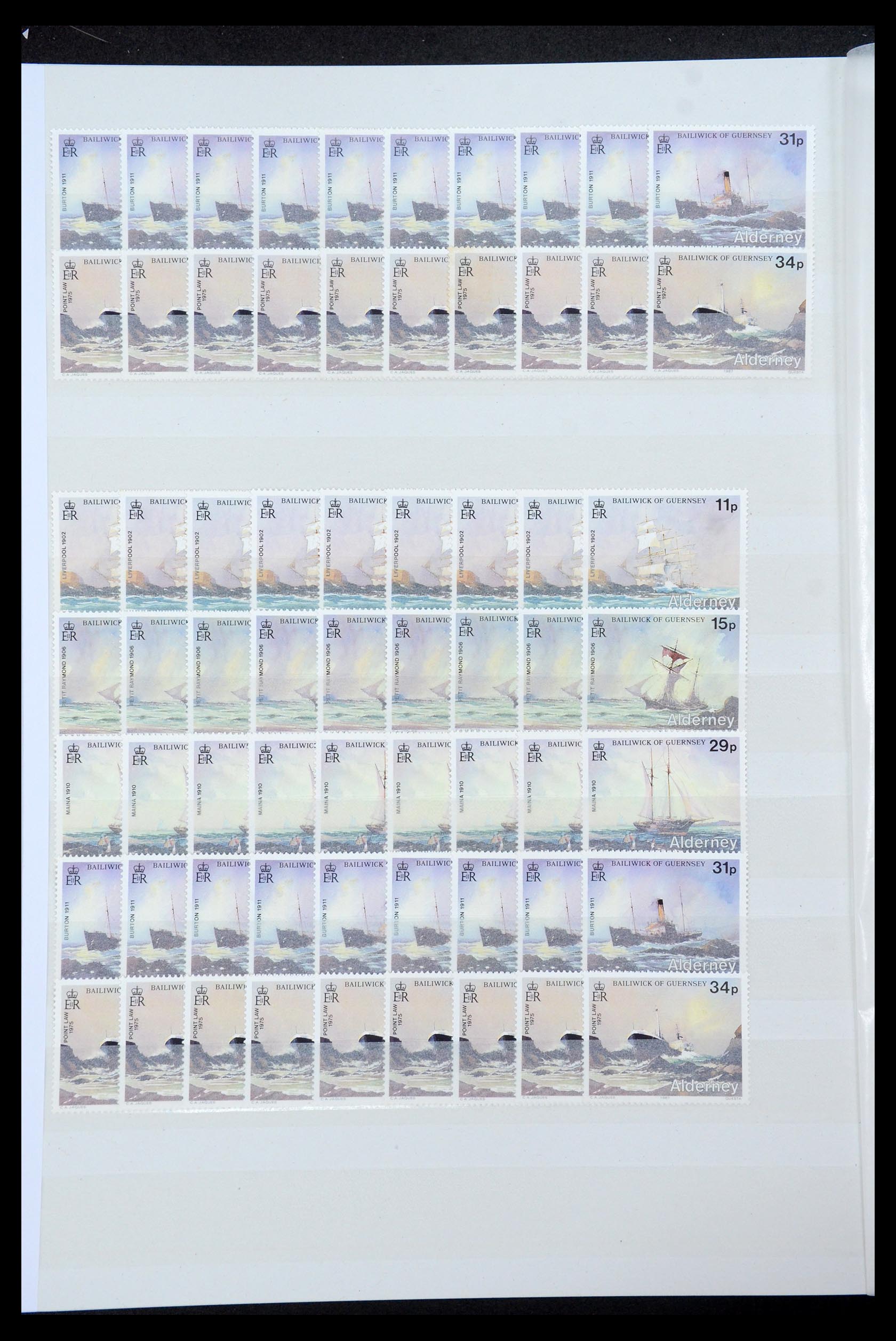 35529 030 - Postzegelverzameling 35529 Alderney1983-2014!