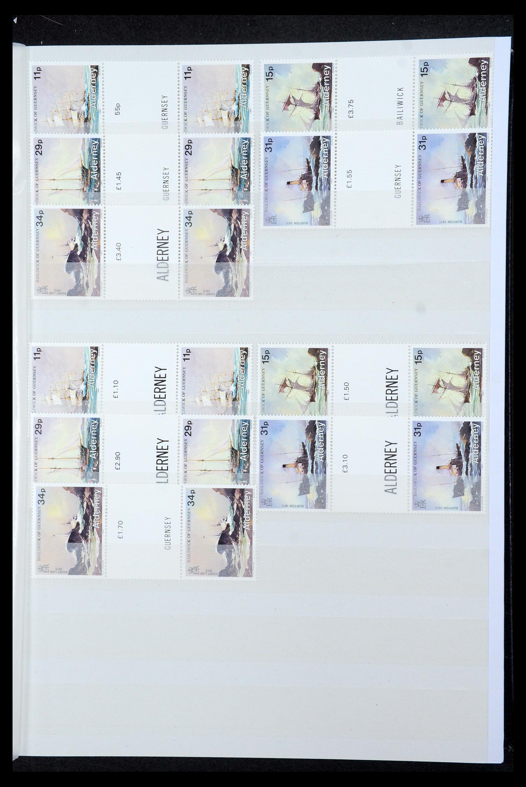 35529 031 - Postzegelverzameling 35529 Alderney1983-2014!