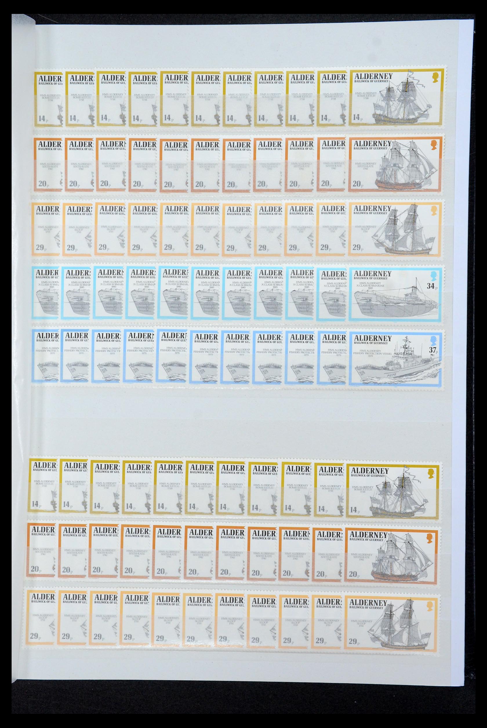 35529 033 - Postzegelverzameling 35529 Alderney1983-2014!