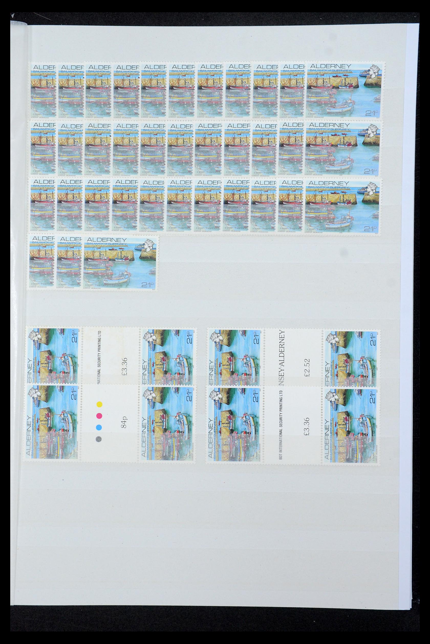 35529 035 - Postzegelverzameling 35529 Alderney1983-2014!
