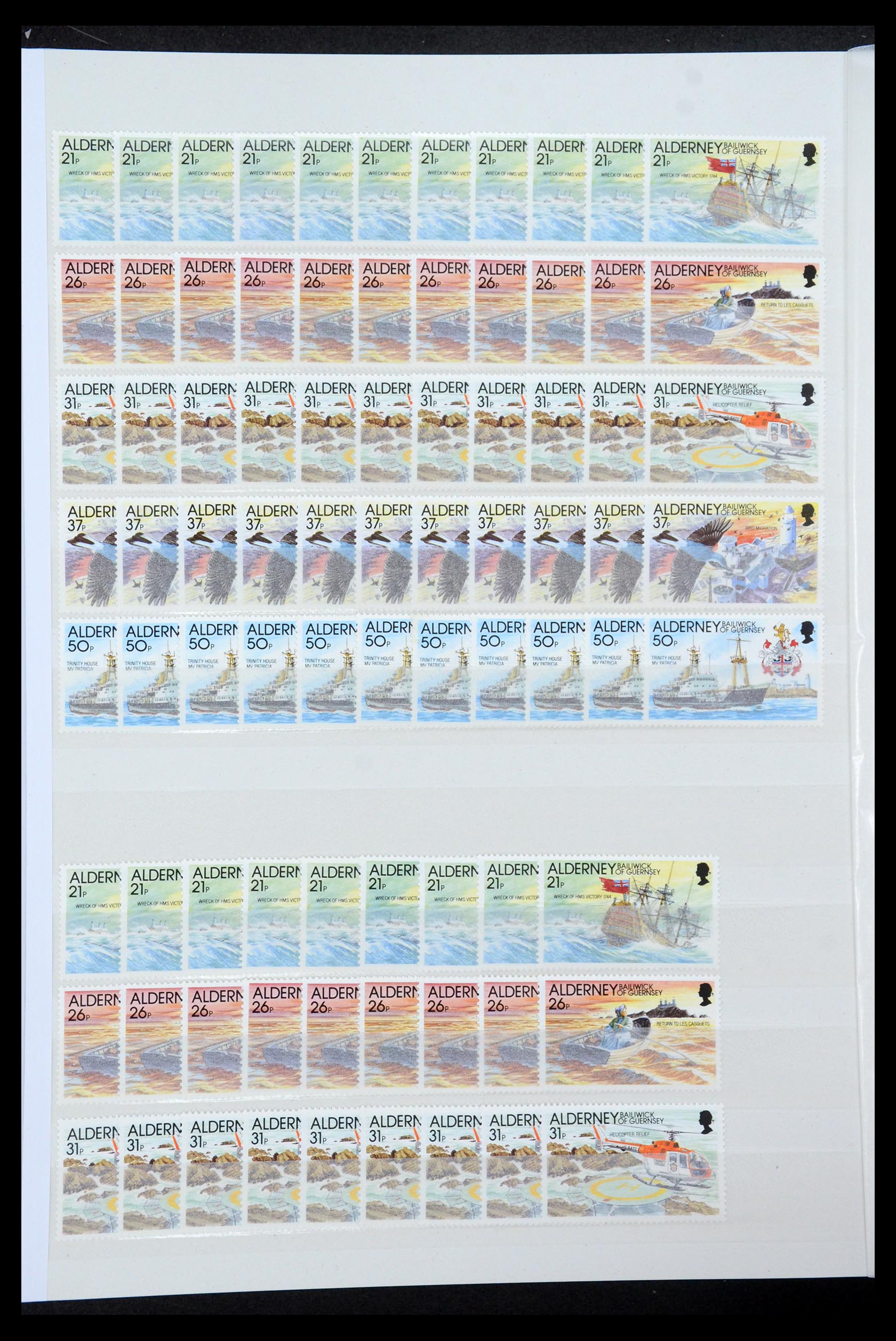 35529 036 - Postzegelverzameling 35529 Alderney1983-2014!