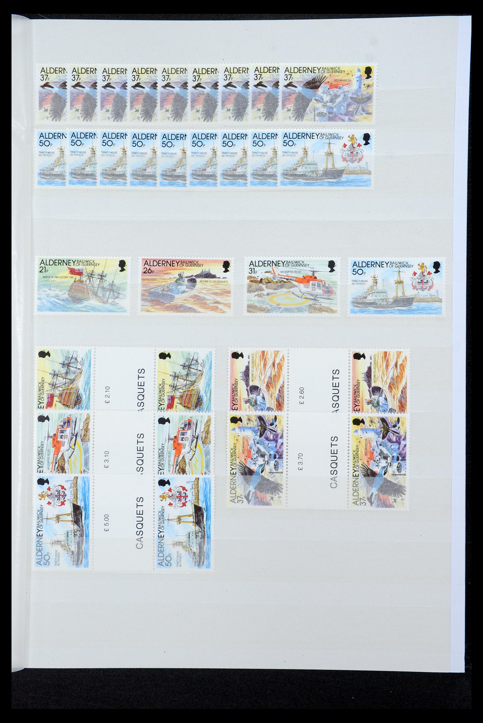 35529 037 - Postzegelverzameling 35529 Alderney1983-2014!