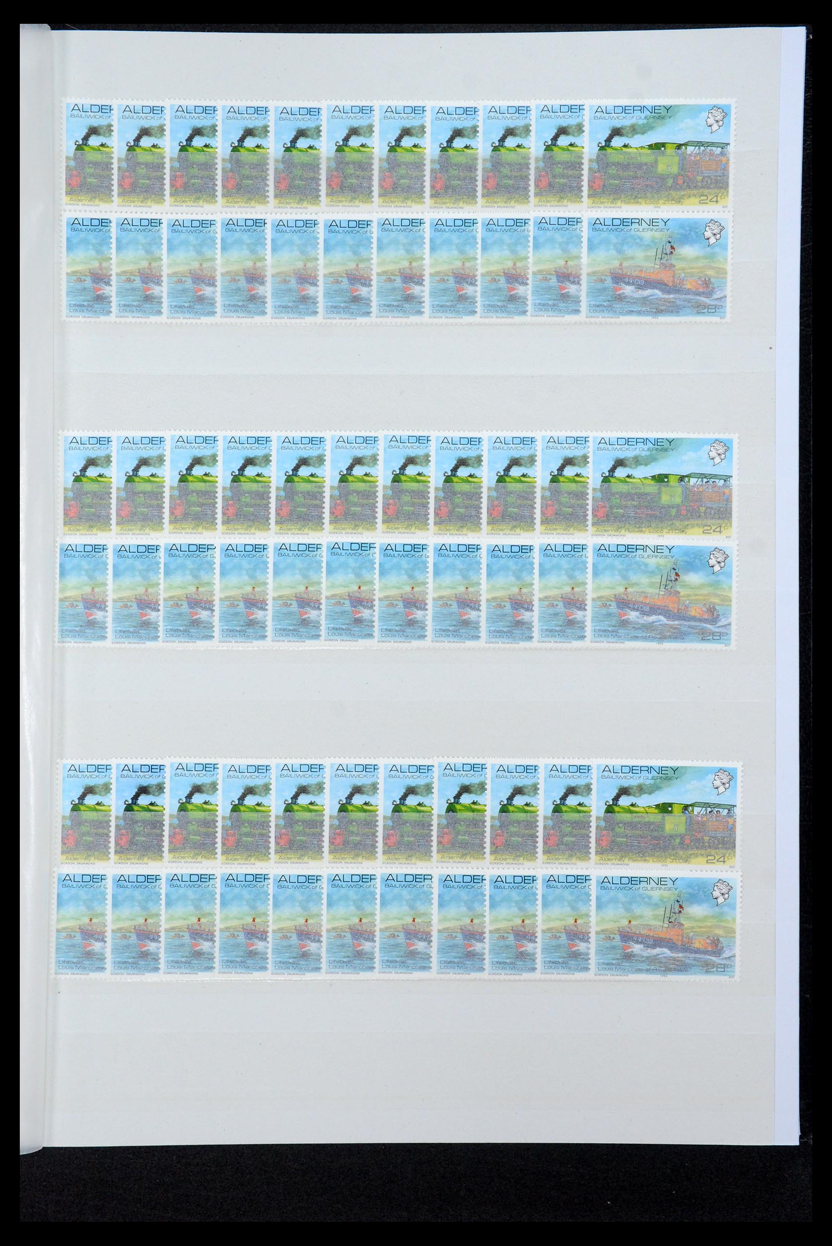 35529 041 - Postzegelverzameling 35529 Alderney1983-2014!
