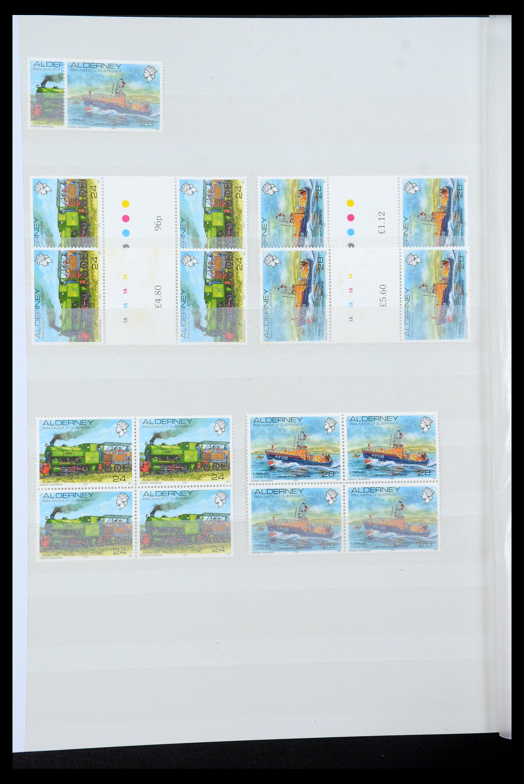 35529 042 - Postzegelverzameling 35529 Alderney1983-2014!