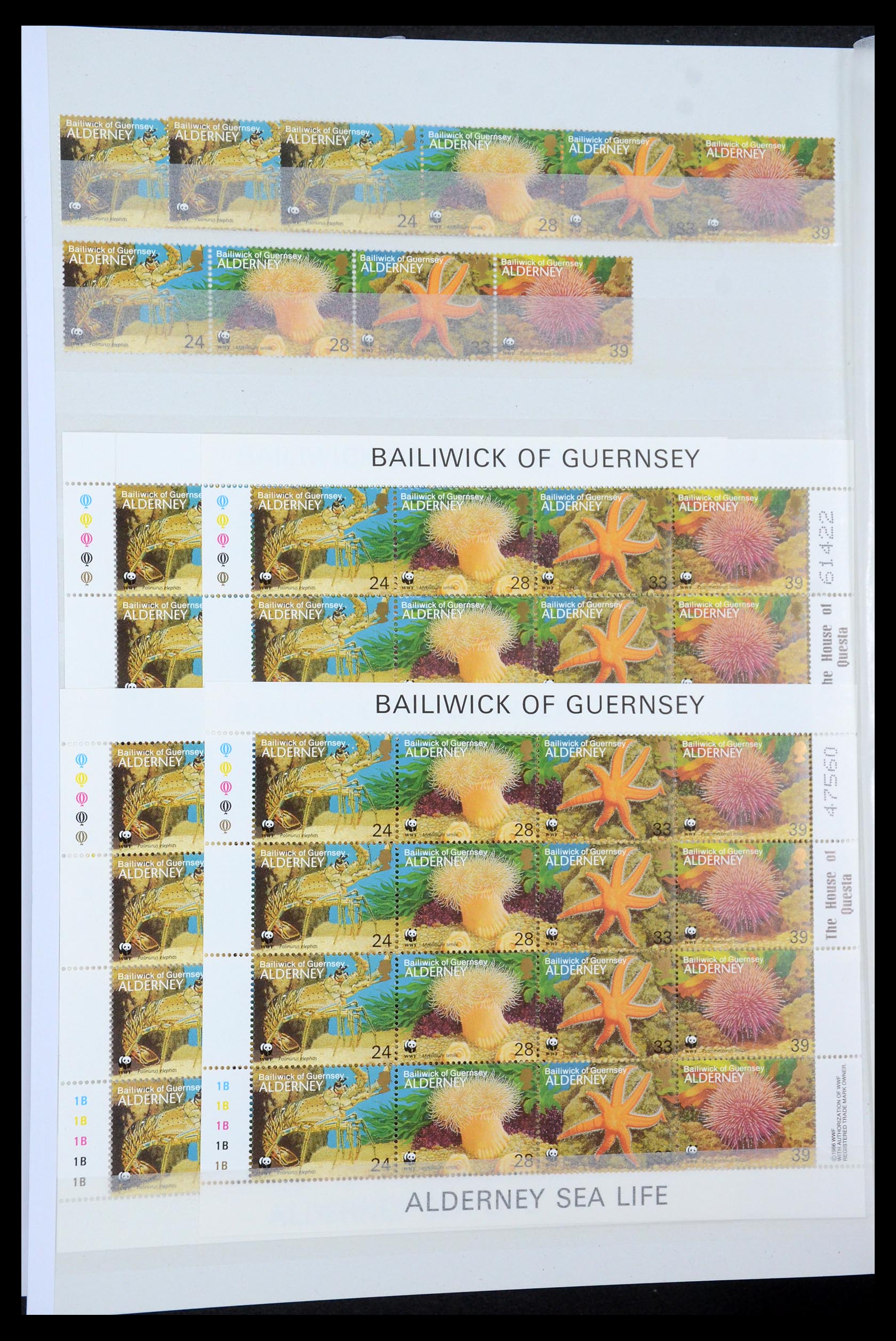 35529 044 - Postzegelverzameling 35529 Alderney1983-2014!