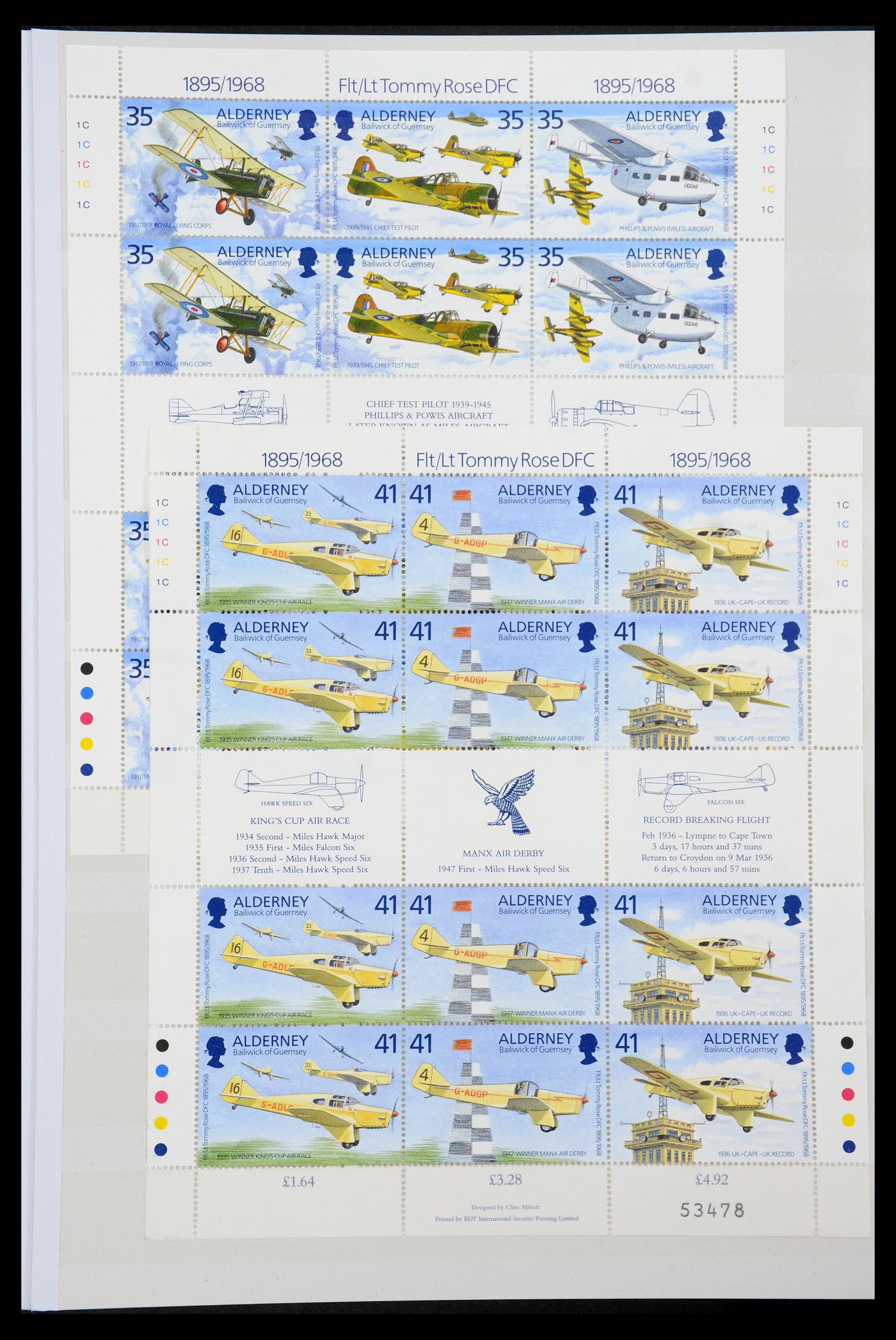 35529 060 - Postzegelverzameling 35529 Alderney1983-2014!