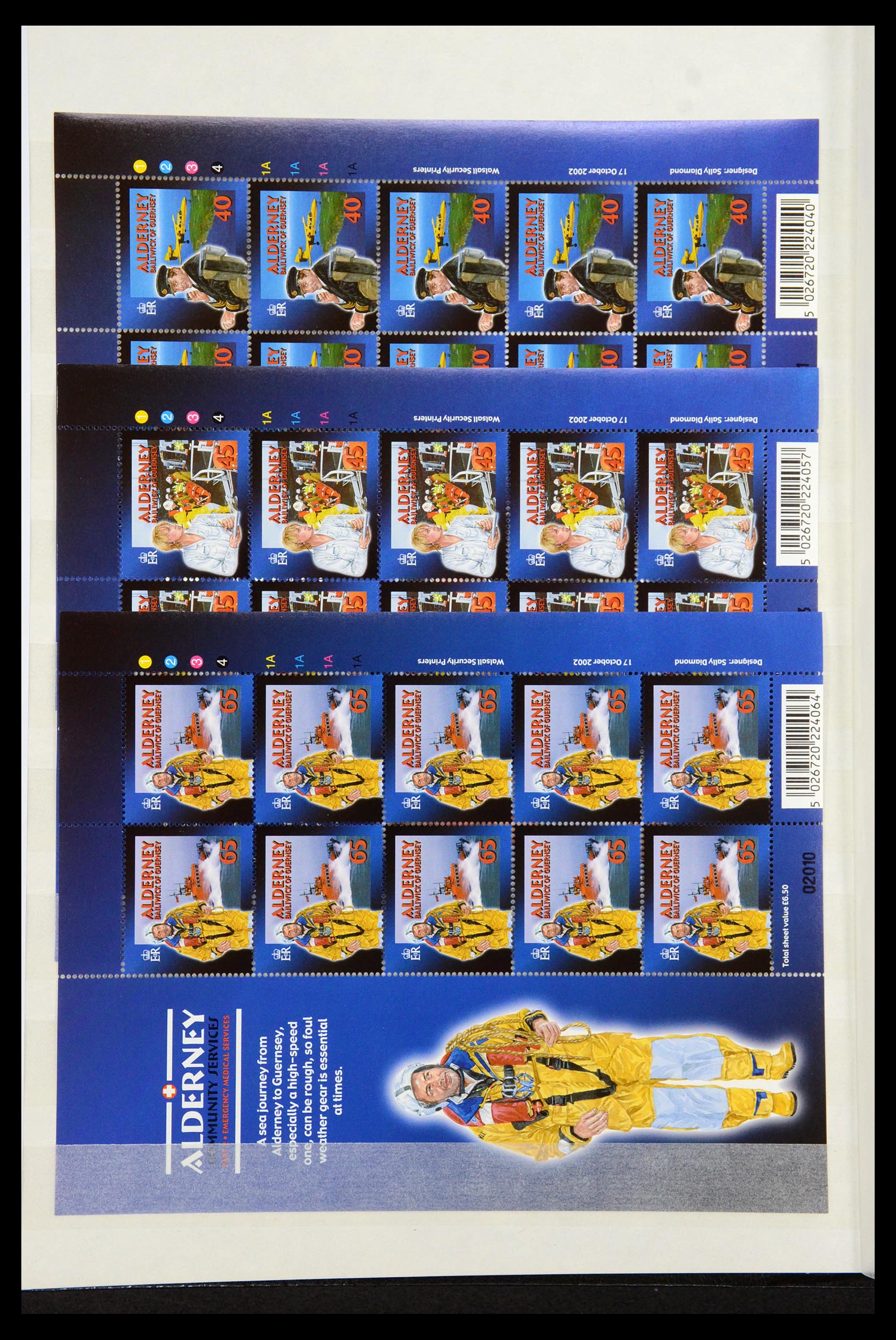 35529 130 - Stamp Collection 35529 Alderney1983-2014!
