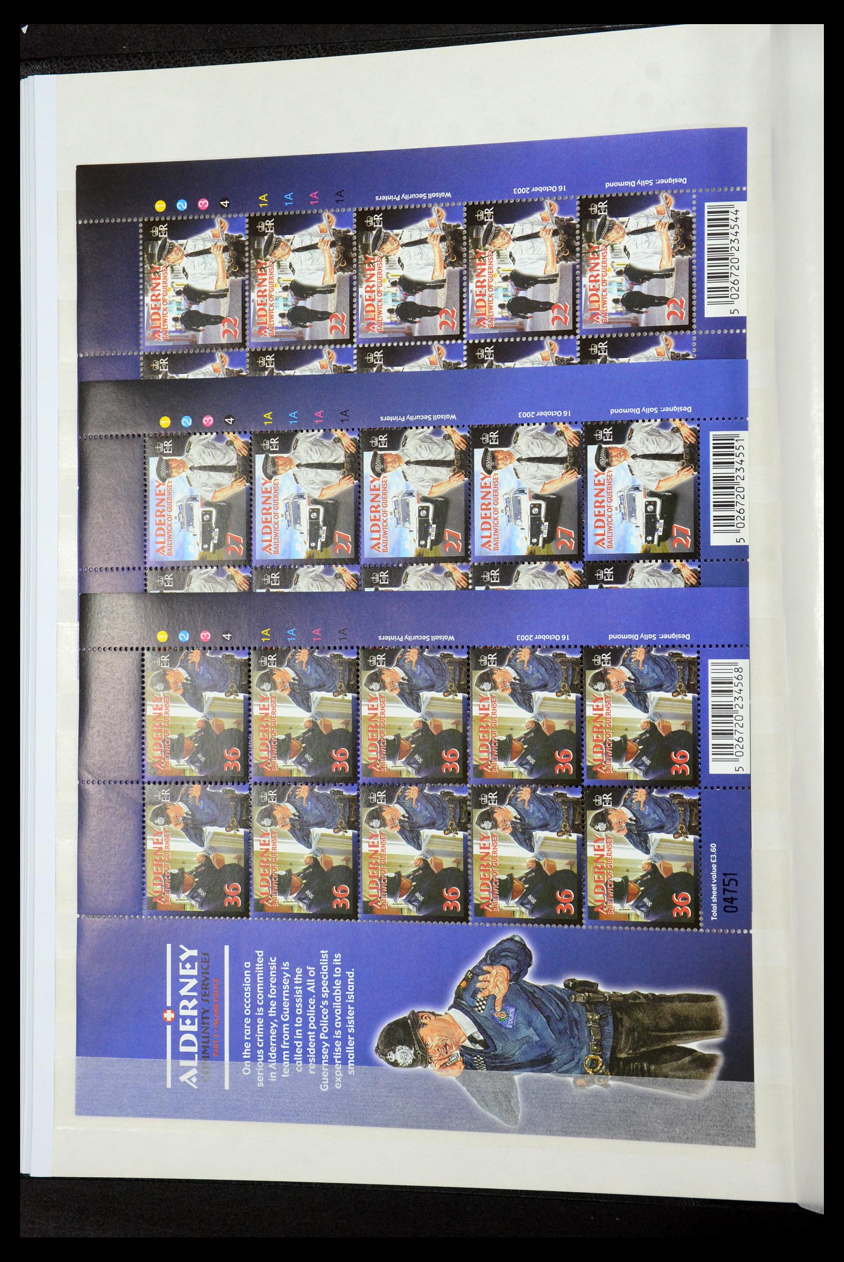 35529 138 - Stamp Collection 35529 Alderney1983-2014!