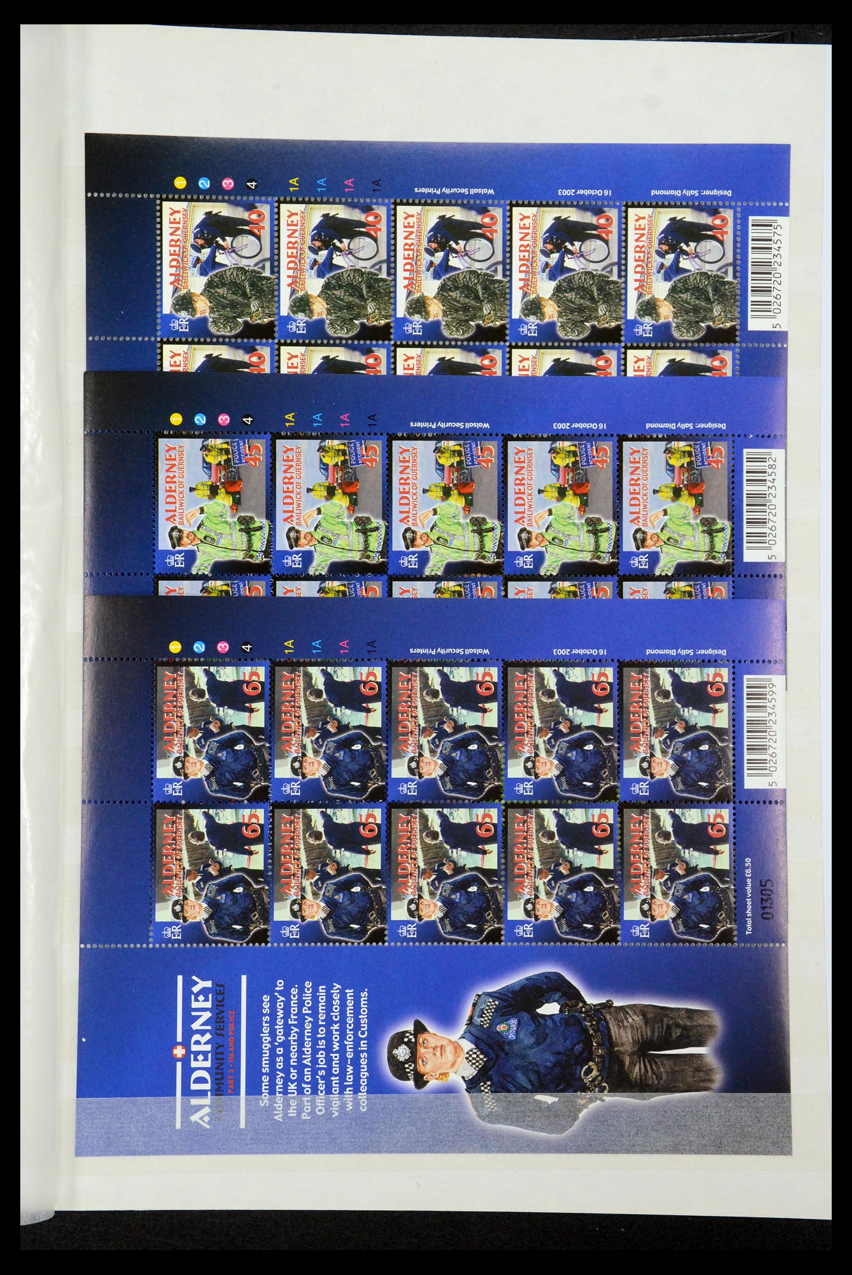 35529 139 - Stamp Collection 35529 Alderney1983-2014!