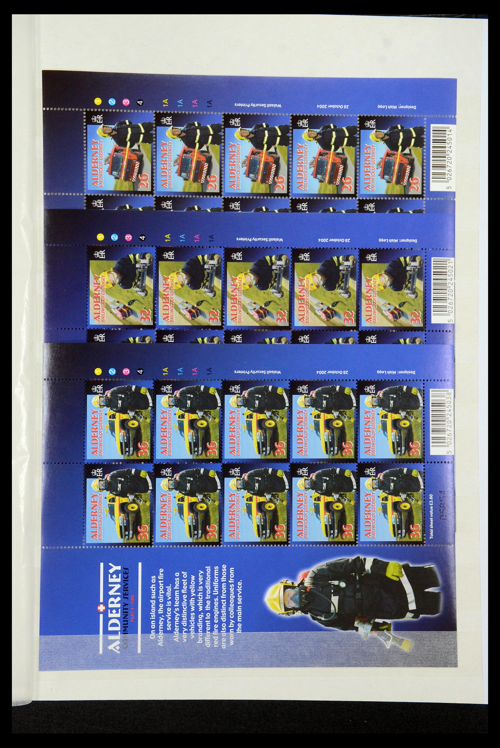 35529 142 - Stamp Collection 35529 Alderney1983-2014!