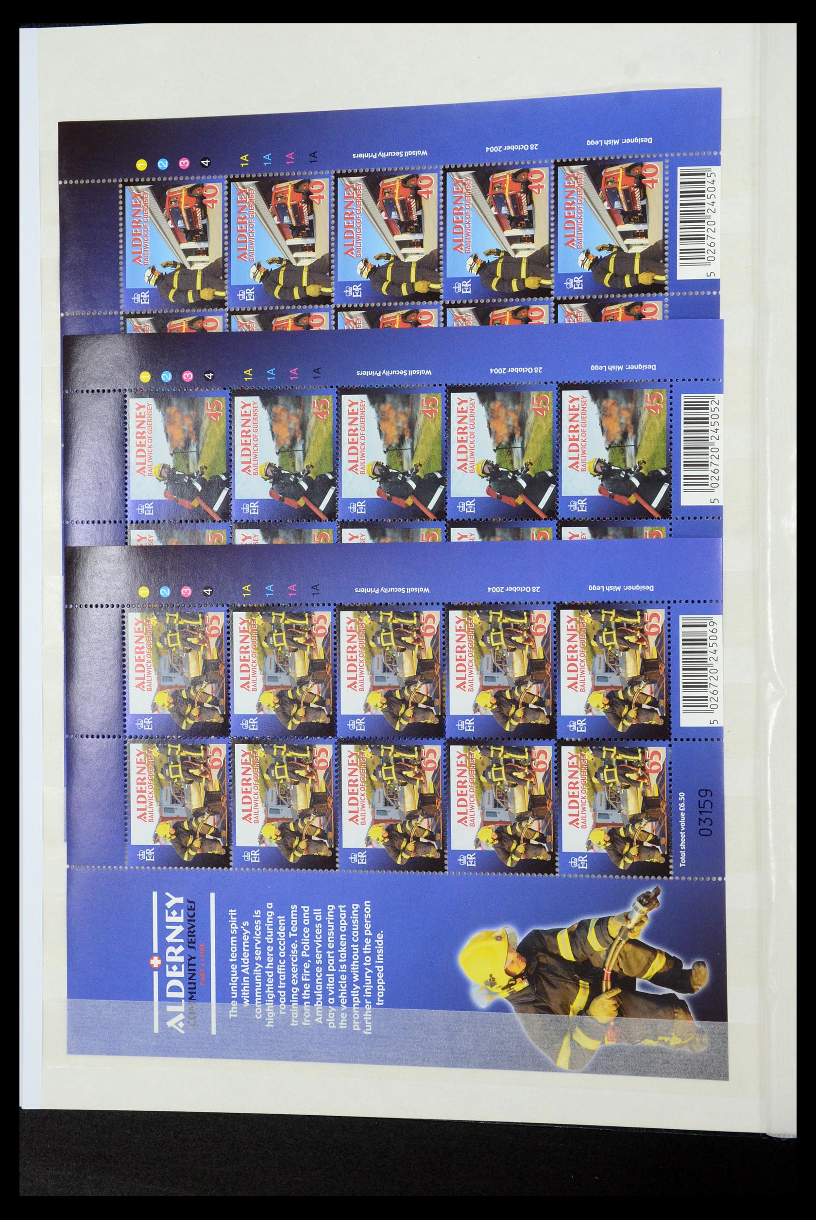 35529 144 - Stamp Collection 35529 Alderney1983-2014!