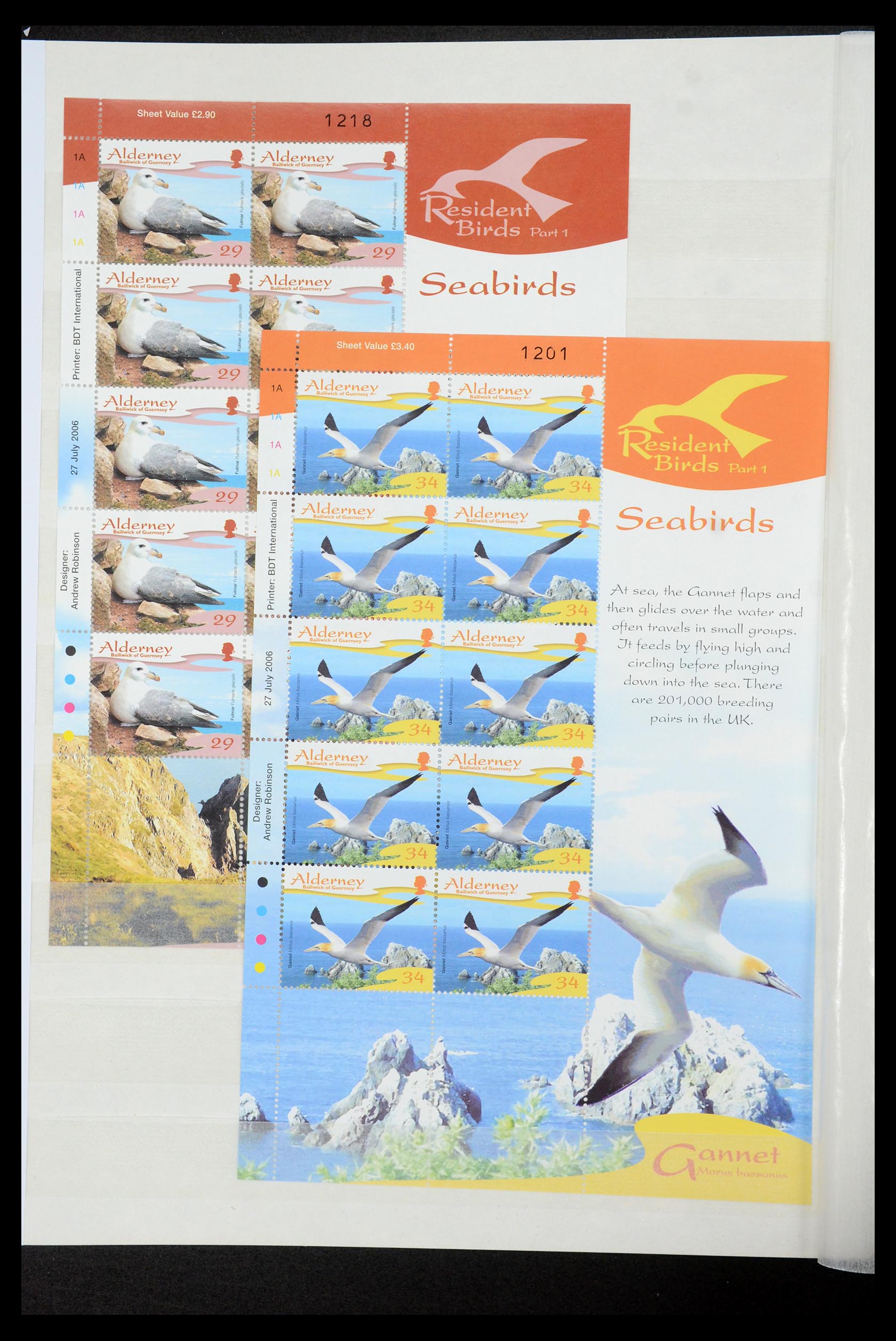 35529 158 - Stamp Collection 35529 Alderney1983-2014!