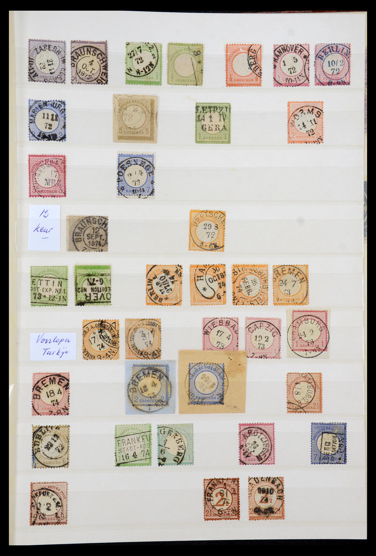 35530 001 - Postzegelverzameling 35530 Duitse Rijk 1872-1944 gestempeld.