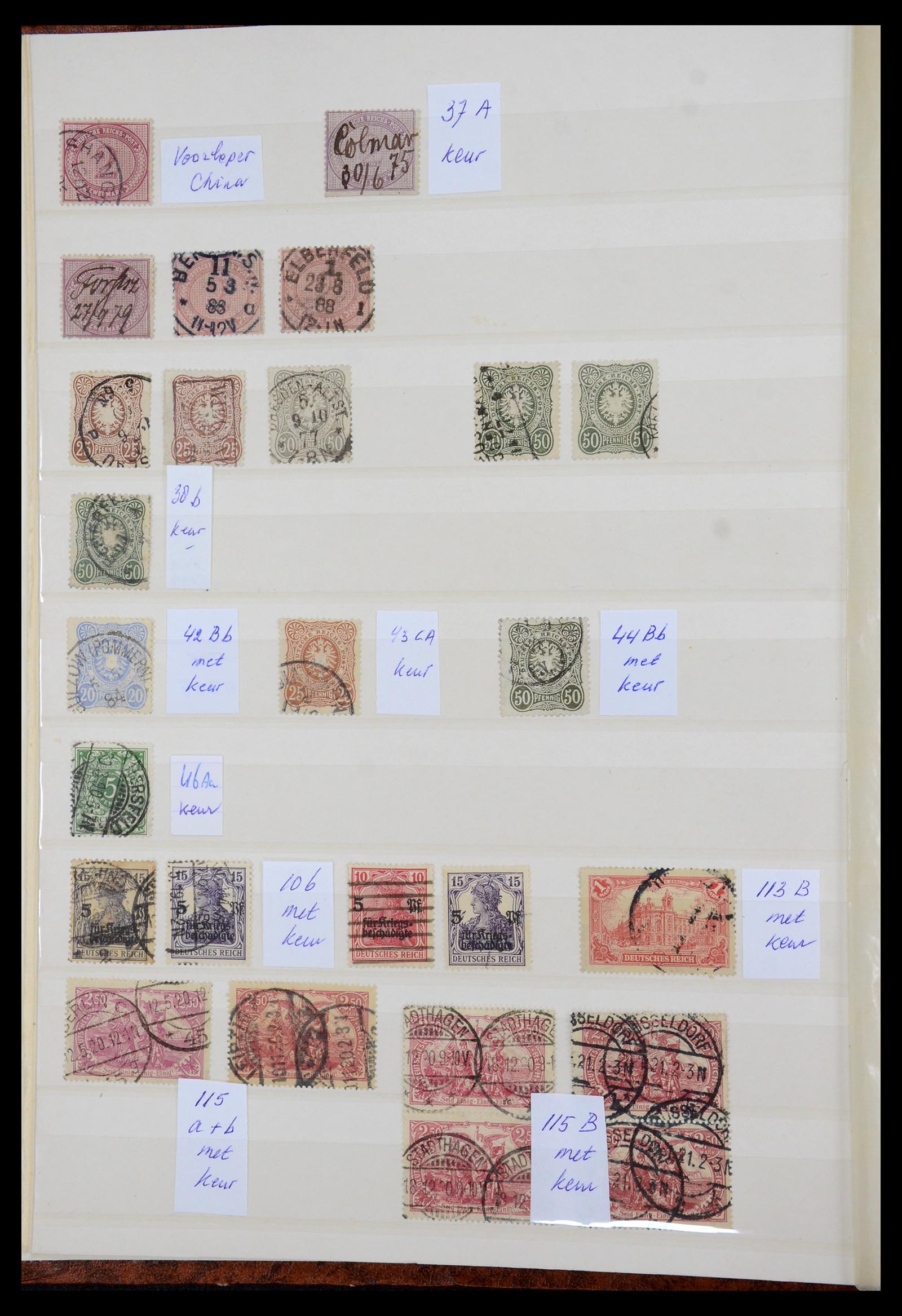 35530 002 - Postzegelverzameling 35530 Duitse Rijk 1872-1944 gestempeld.