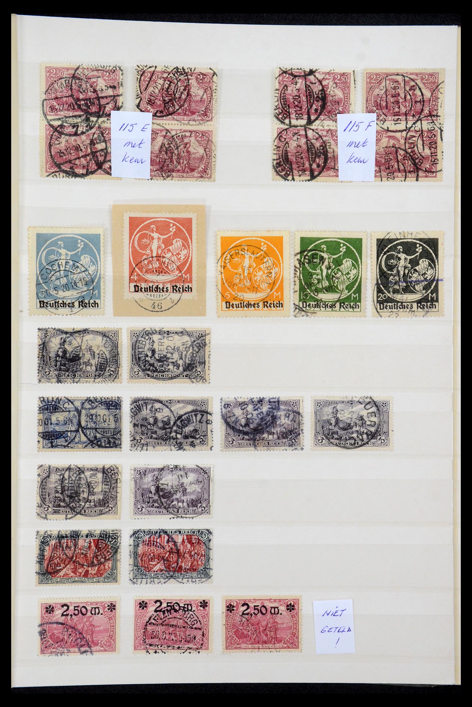 35530 003 - Postzegelverzameling 35530 Duitse Rijk 1872-1944 gestempeld.