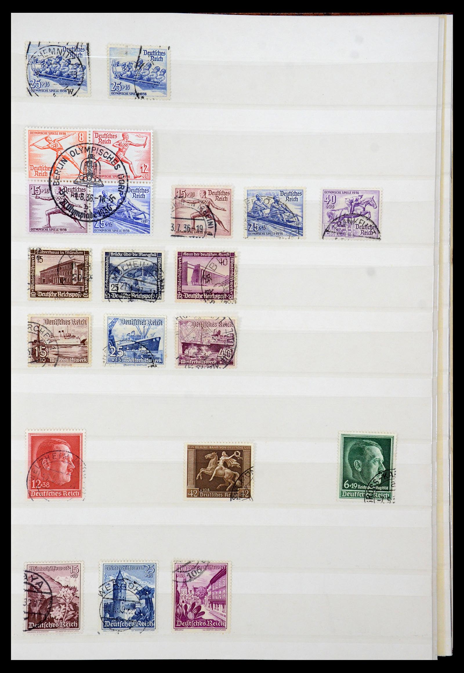 35530 006 - Stamp Collection 35530 German Reich 1872-1944 canceled.