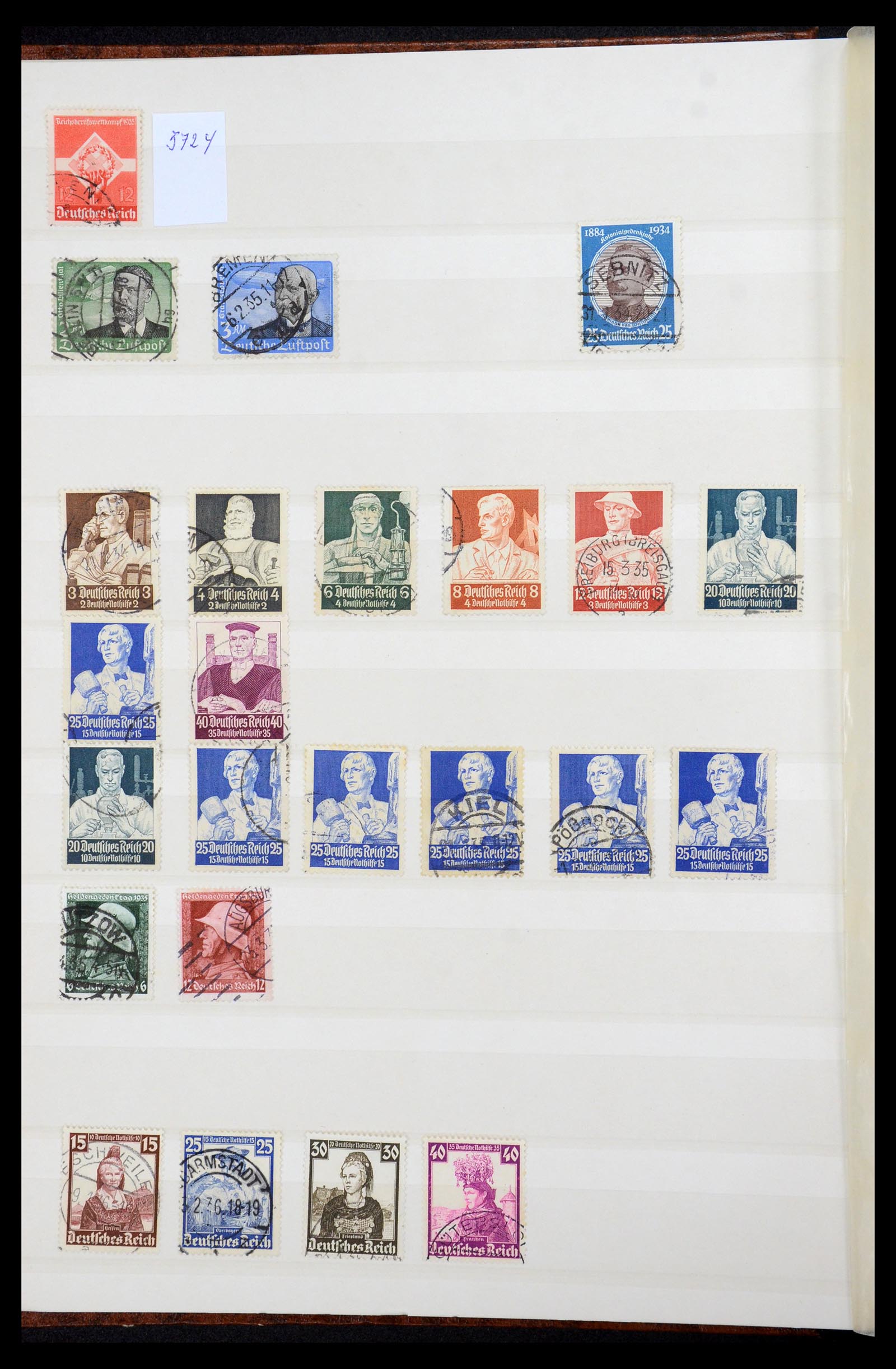 35530 007 - Postzegelverzameling 35530 Duitse Rijk 1872-1944 gestempeld.