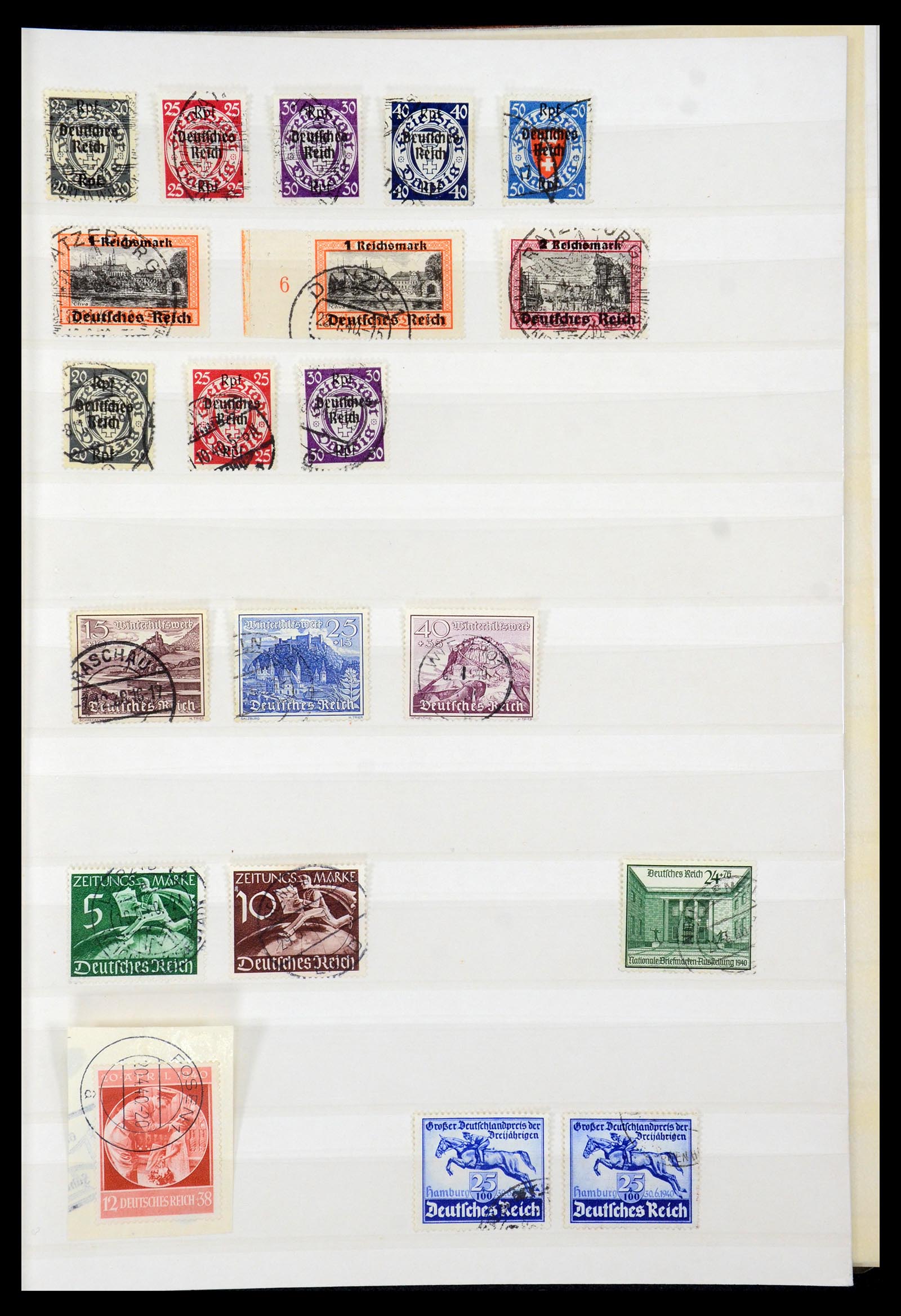 35530 009 - Stamp Collection 35530 German Reich 1872-1944 canceled.