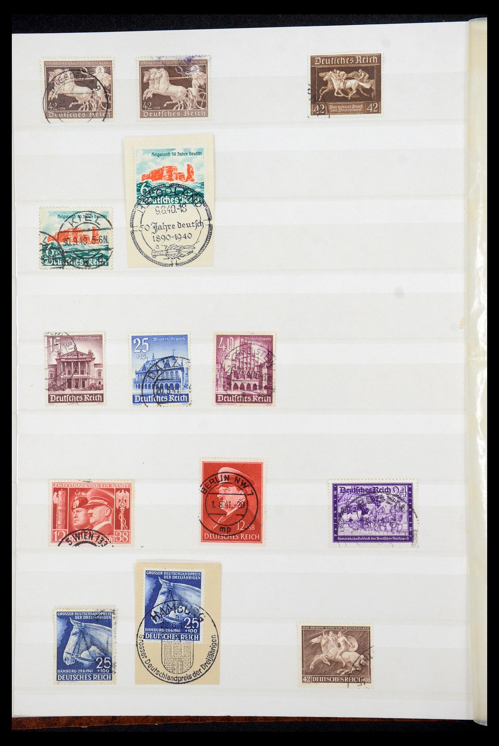 35530 010 - Postzegelverzameling 35530 Duitse Rijk 1872-1944 gestempeld.