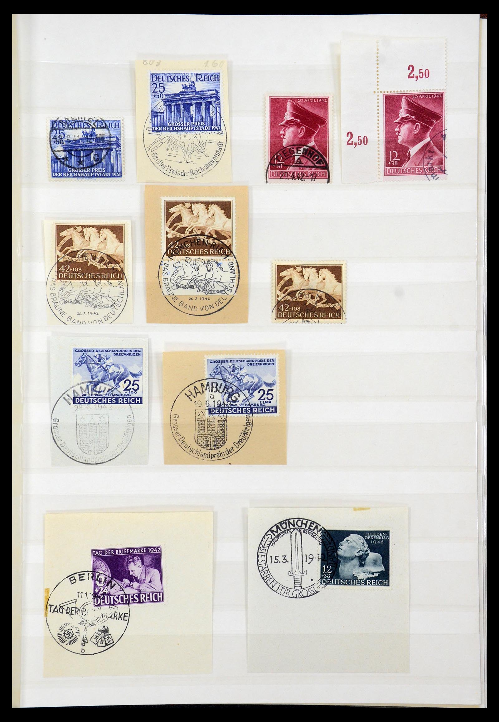 35530 011 - Postzegelverzameling 35530 Duitse Rijk 1872-1944 gestempeld.