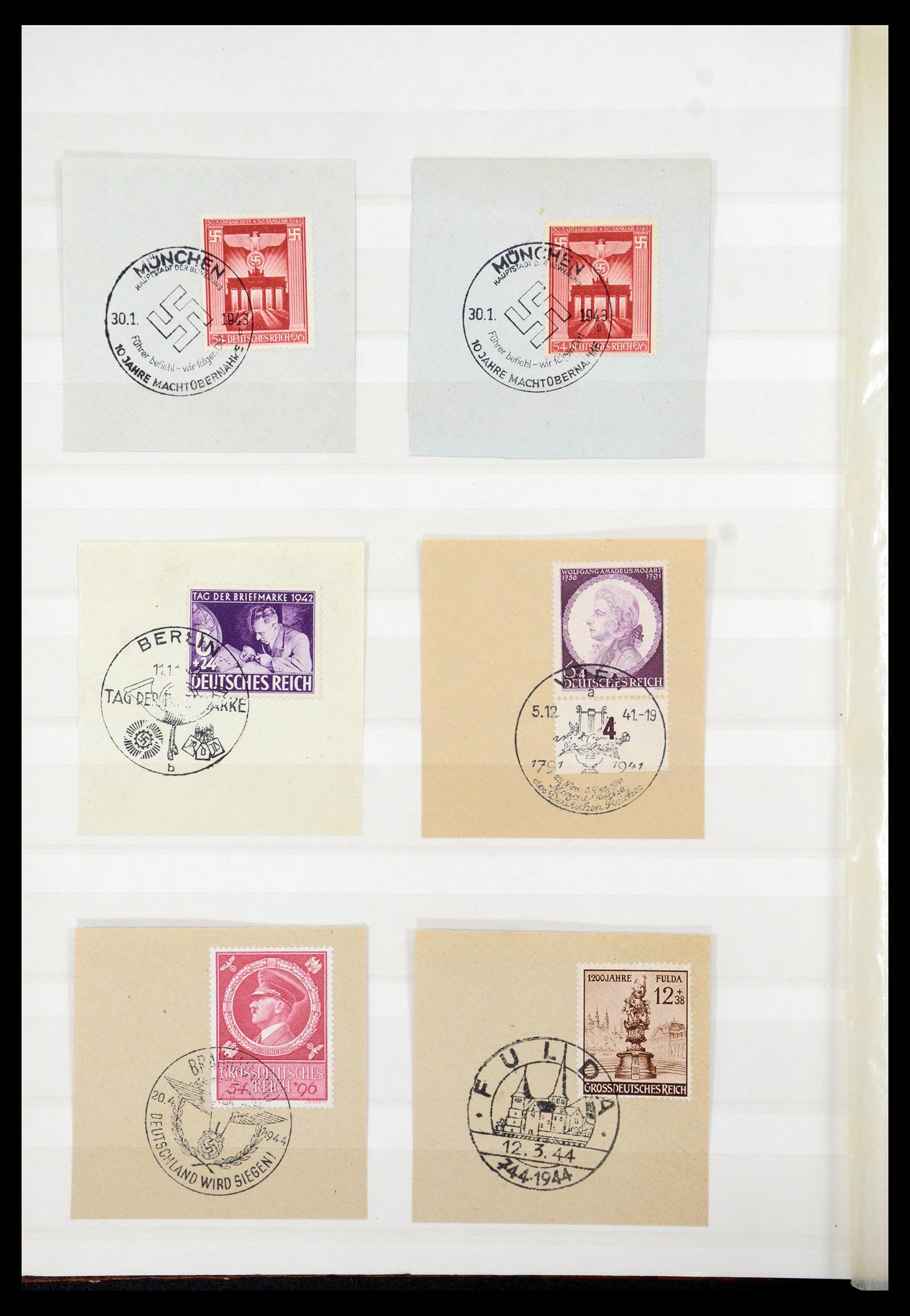35530 012 - Postzegelverzameling 35530 Duitse Rijk 1872-1944 gestempeld.