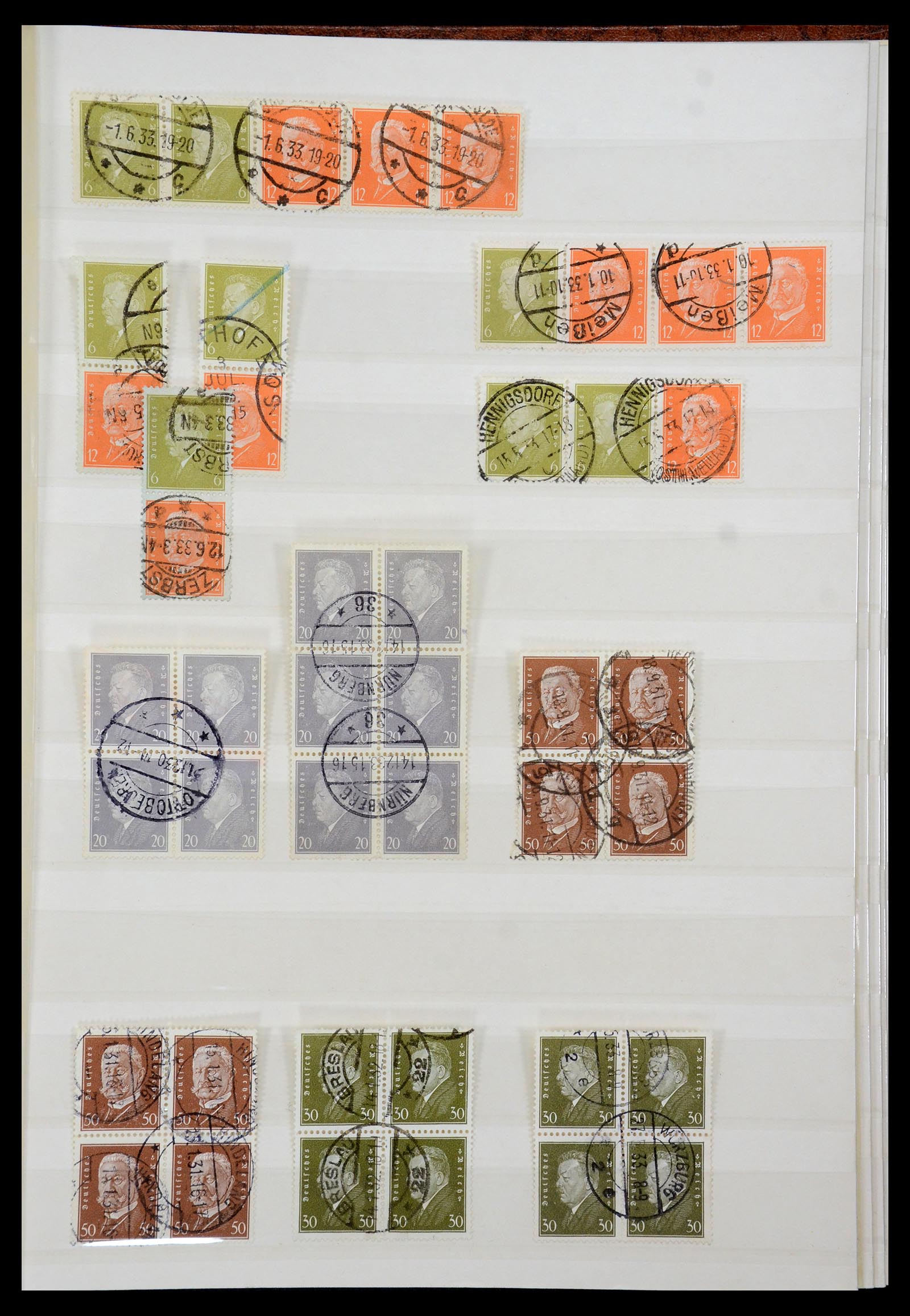 35530 017 - Stamp Collection 35530 German Reich 1872-1944 canceled.