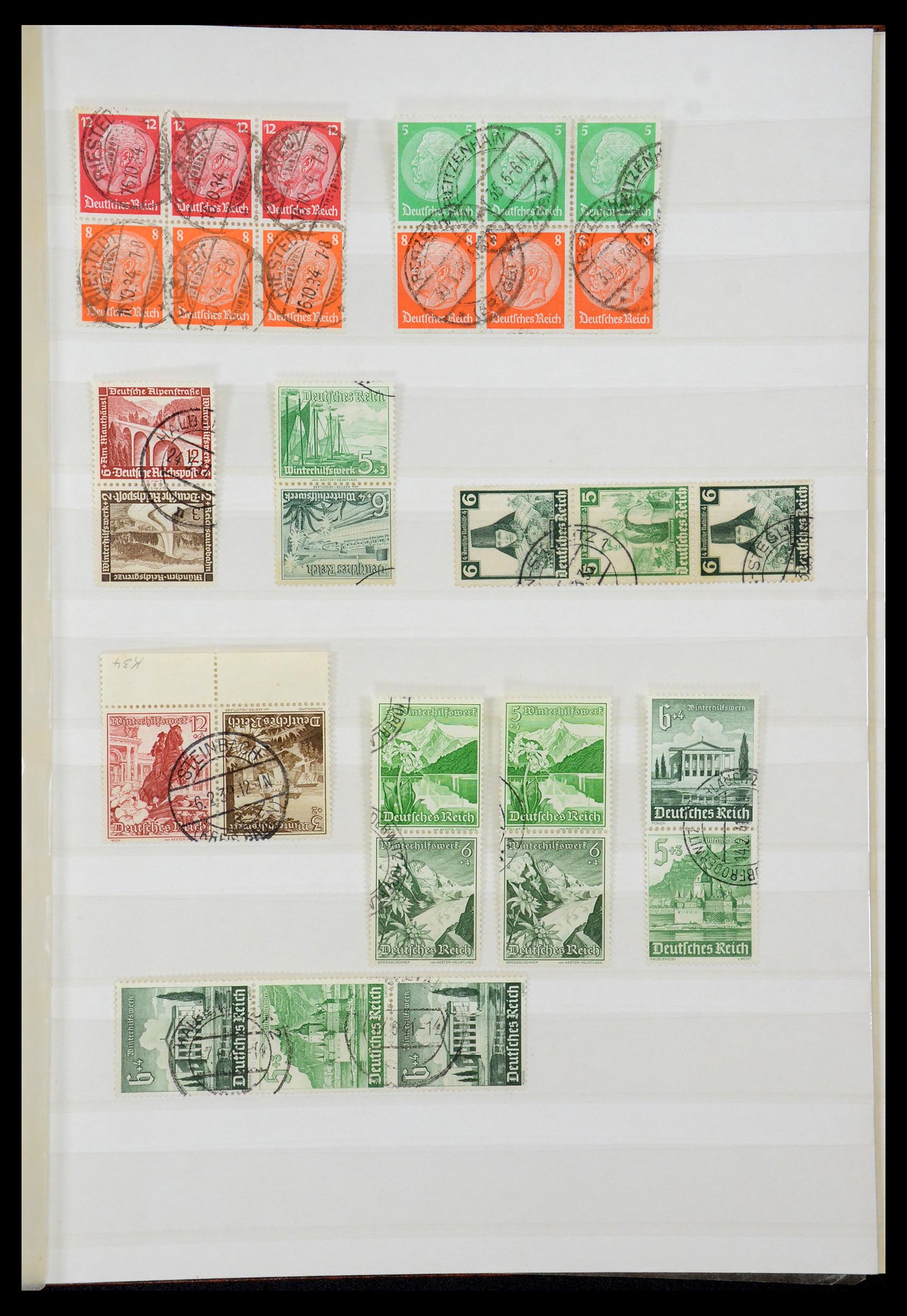 35530 019 - Postzegelverzameling 35530 Duitse Rijk 1872-1944 gestempeld.
