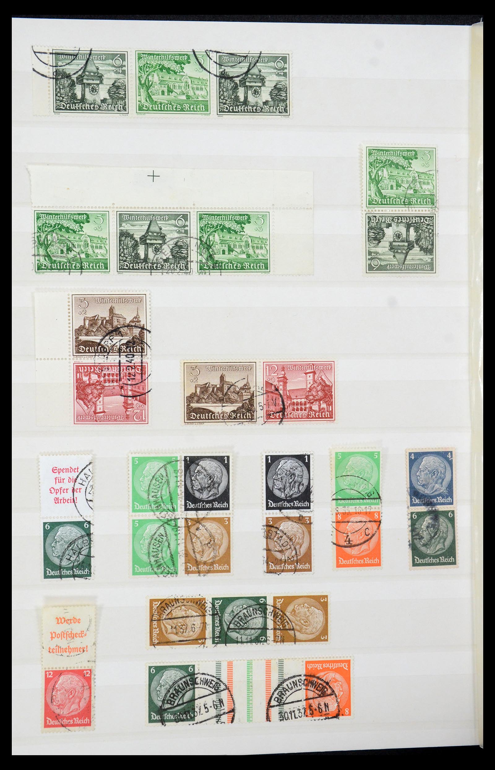 35530 020 - Stamp Collection 35530 German Reich 1872-1944 canceled.