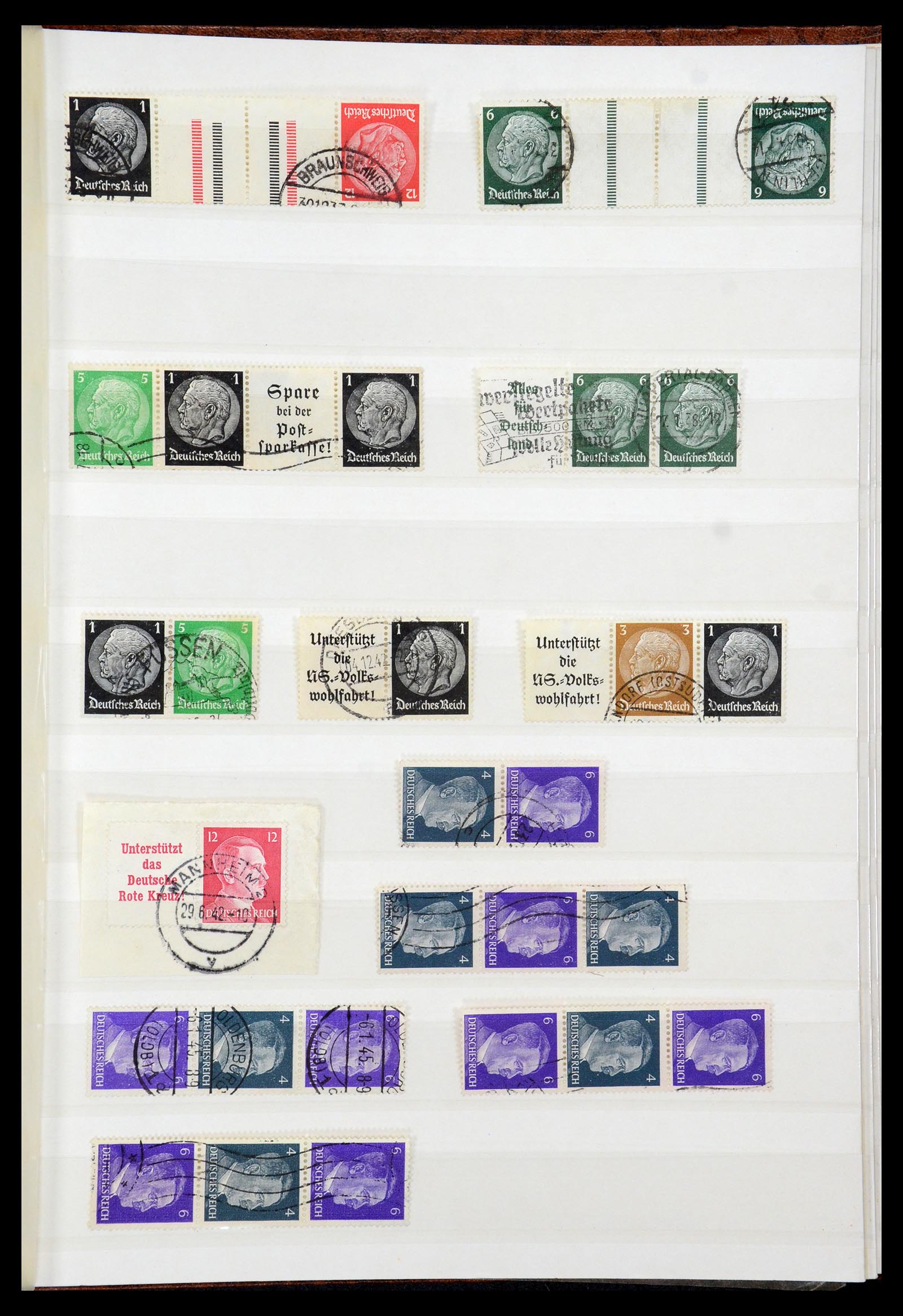 35530 021 - Stamp Collection 35530 German Reich 1872-1944 canceled.