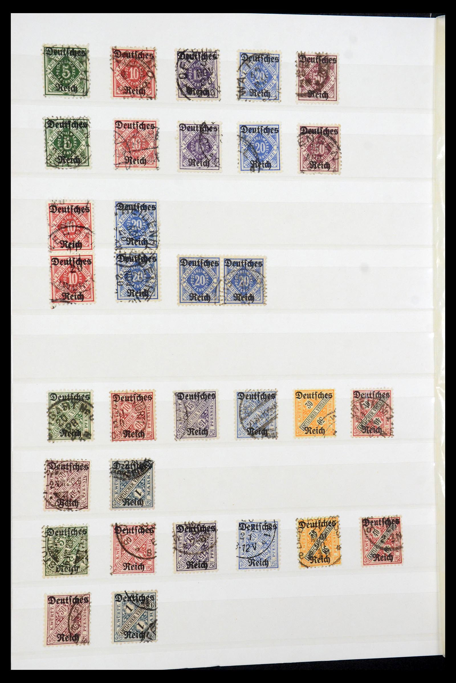 35530 022 - Stamp Collection 35530 German Reich 1872-1944 canceled.