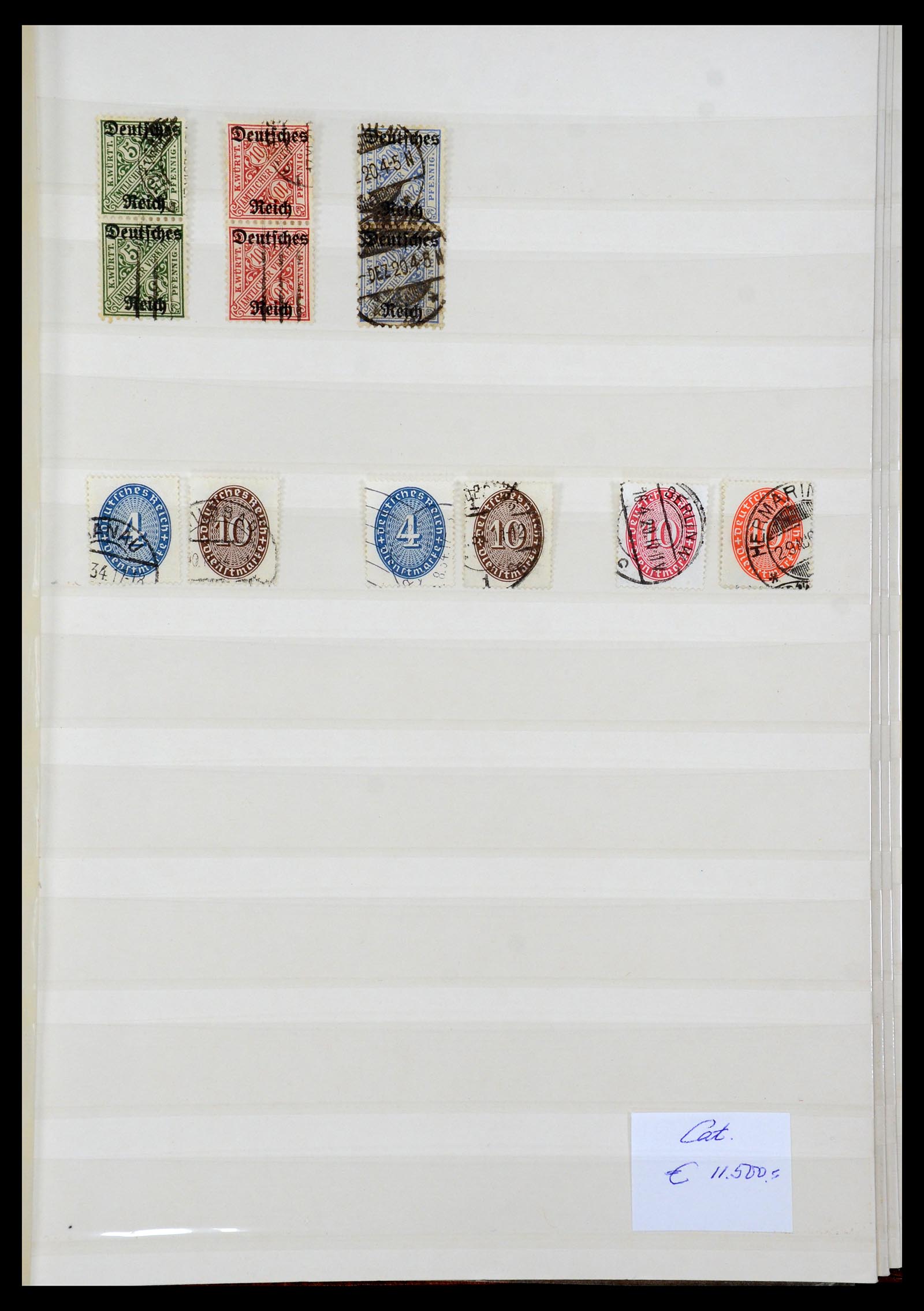 35530 023 - Postzegelverzameling 35530 Duitse Rijk 1872-1944 gestempeld.
