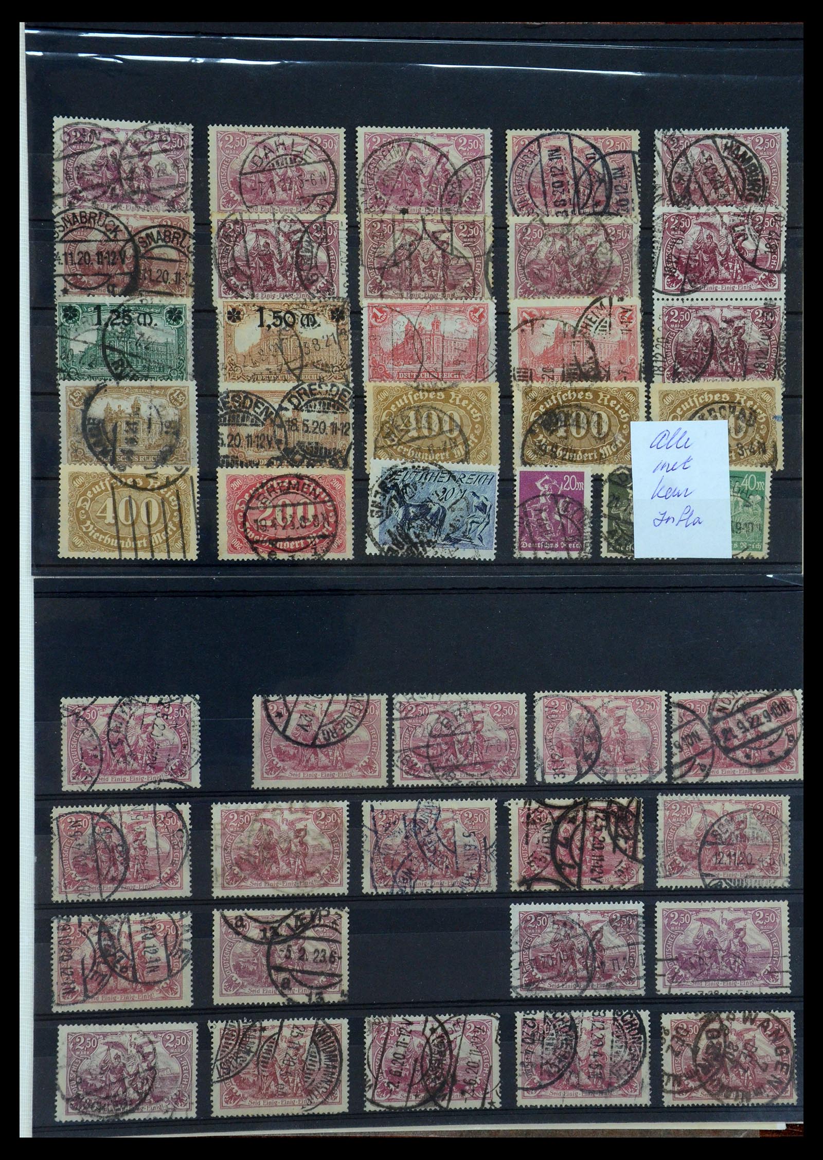 35530 024 - Stamp Collection 35530 German Reich 1872-1944 canceled.