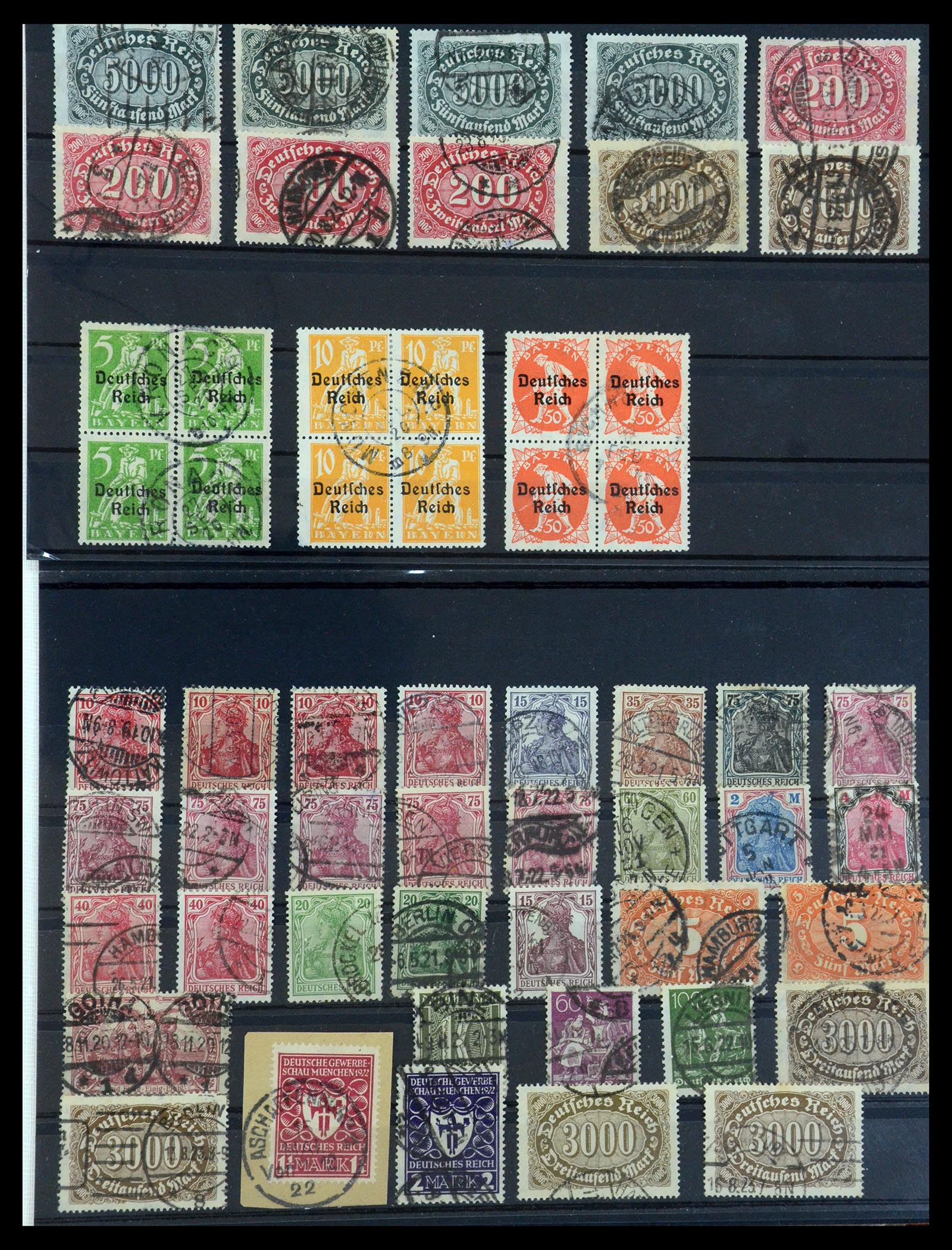 35530 025 - Stamp Collection 35530 German Reich 1872-1944 canceled.
