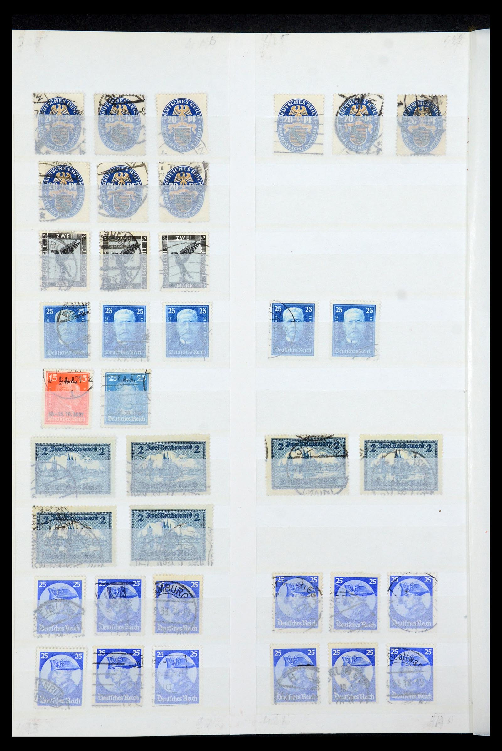35531 012 - Postzegelverzameling 35531 Duitse Rijk 1872-1944 gestempeld.