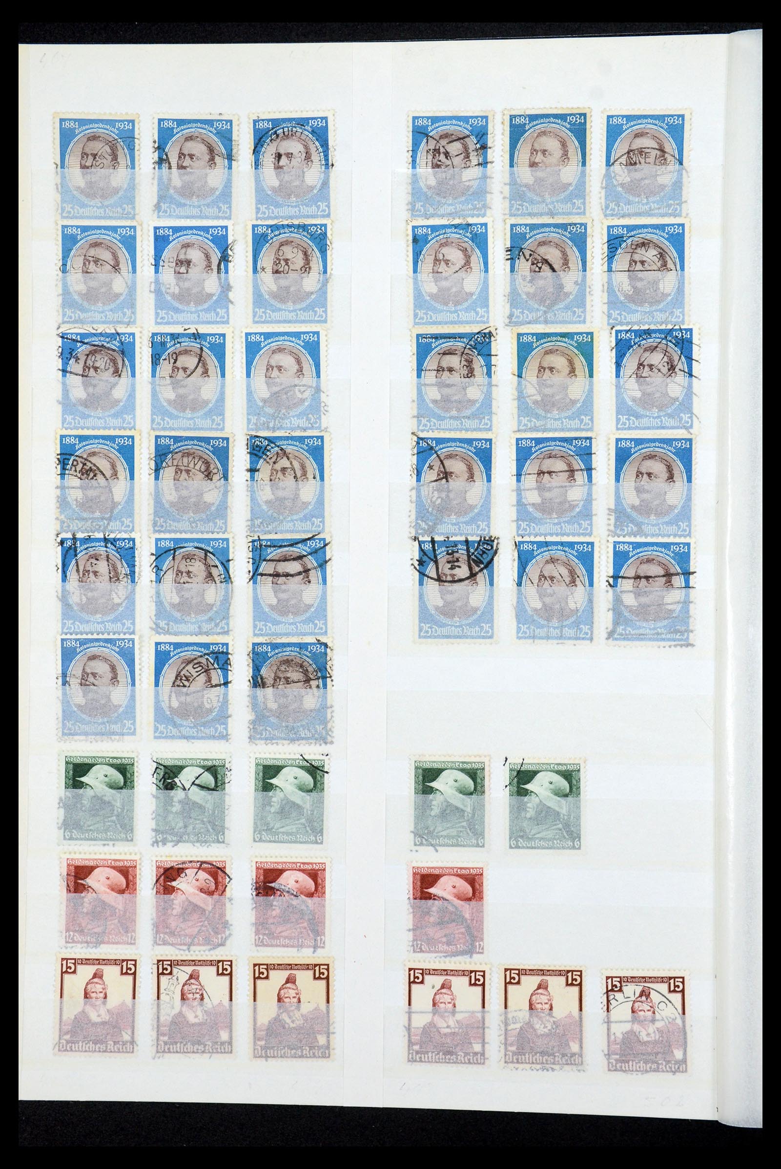 35531 014 - Postzegelverzameling 35531 Duitse Rijk 1872-1944 gestempeld.