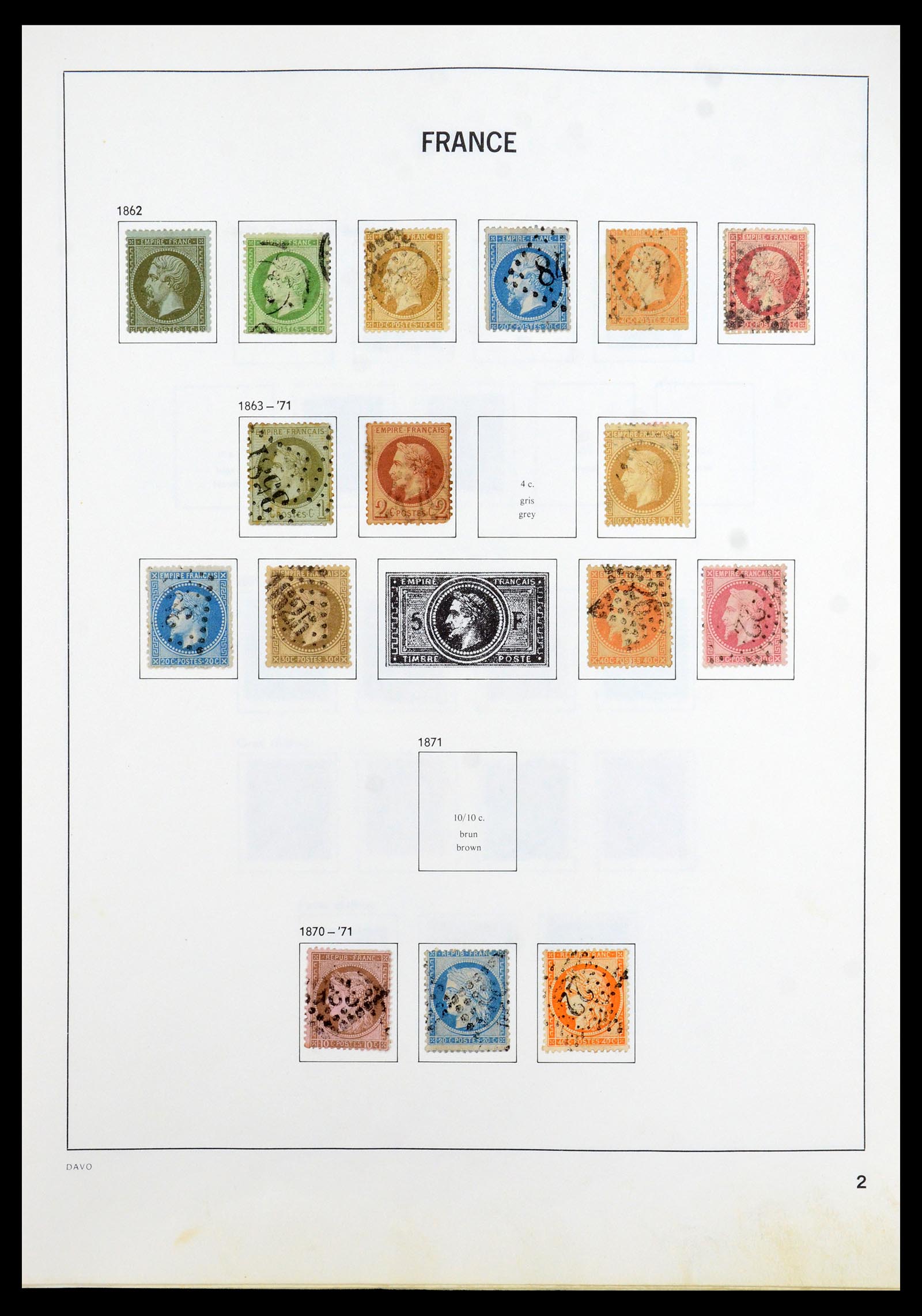 35533 002 - Postzegelverzameling 35533 Frankrijk 1849-2003.